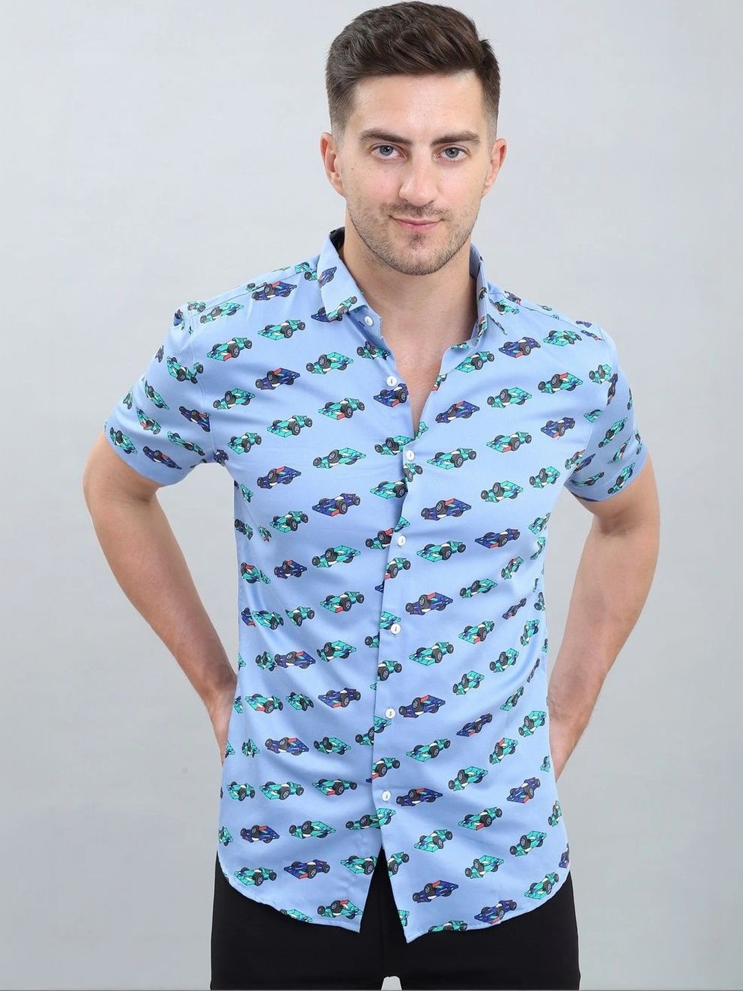WHITE APPLE JNS Men Printed Casual Shirt-picture-39