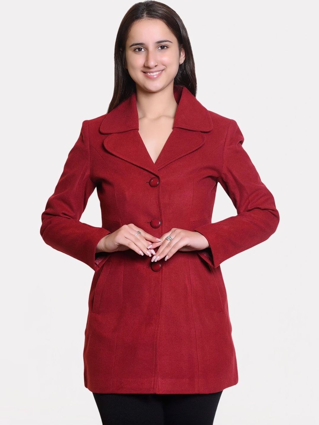 Chemistry Single-Breasted Spread Collar Overcoat-picture-20