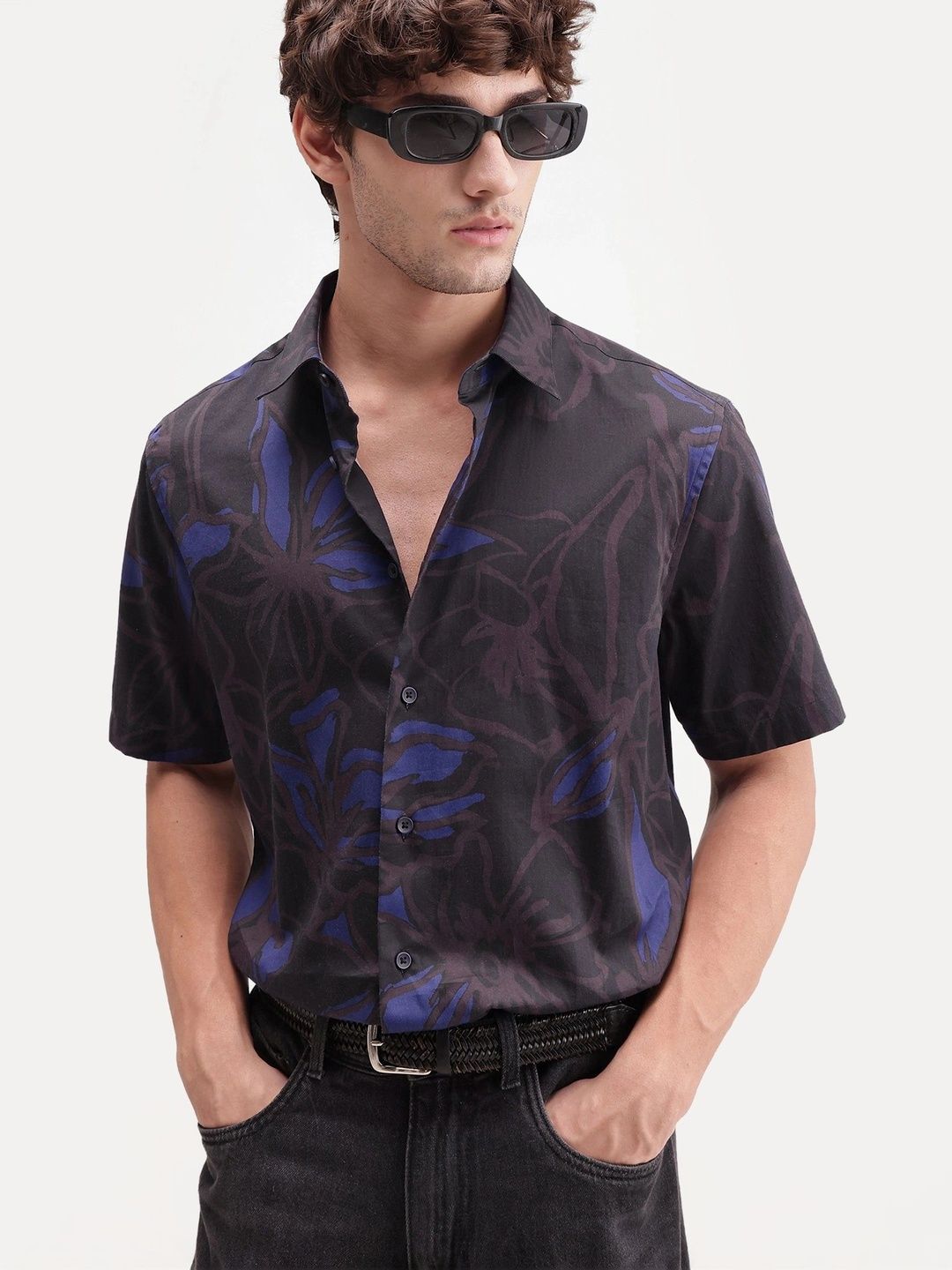 RARE RABBIT Men Floral Printed Casual Shirt-picture-57