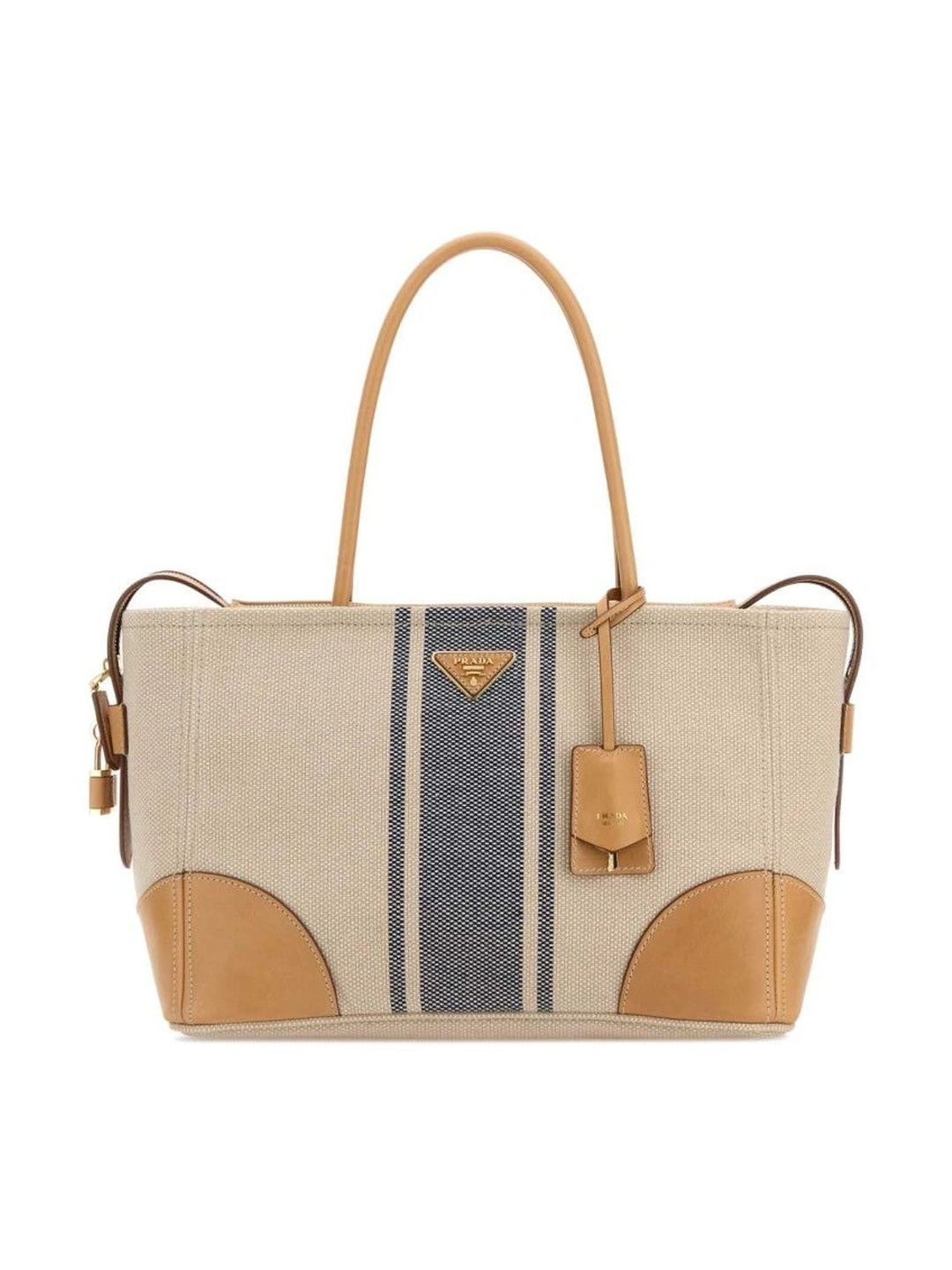 Prada Striped Structured Tote Bag-picture-55