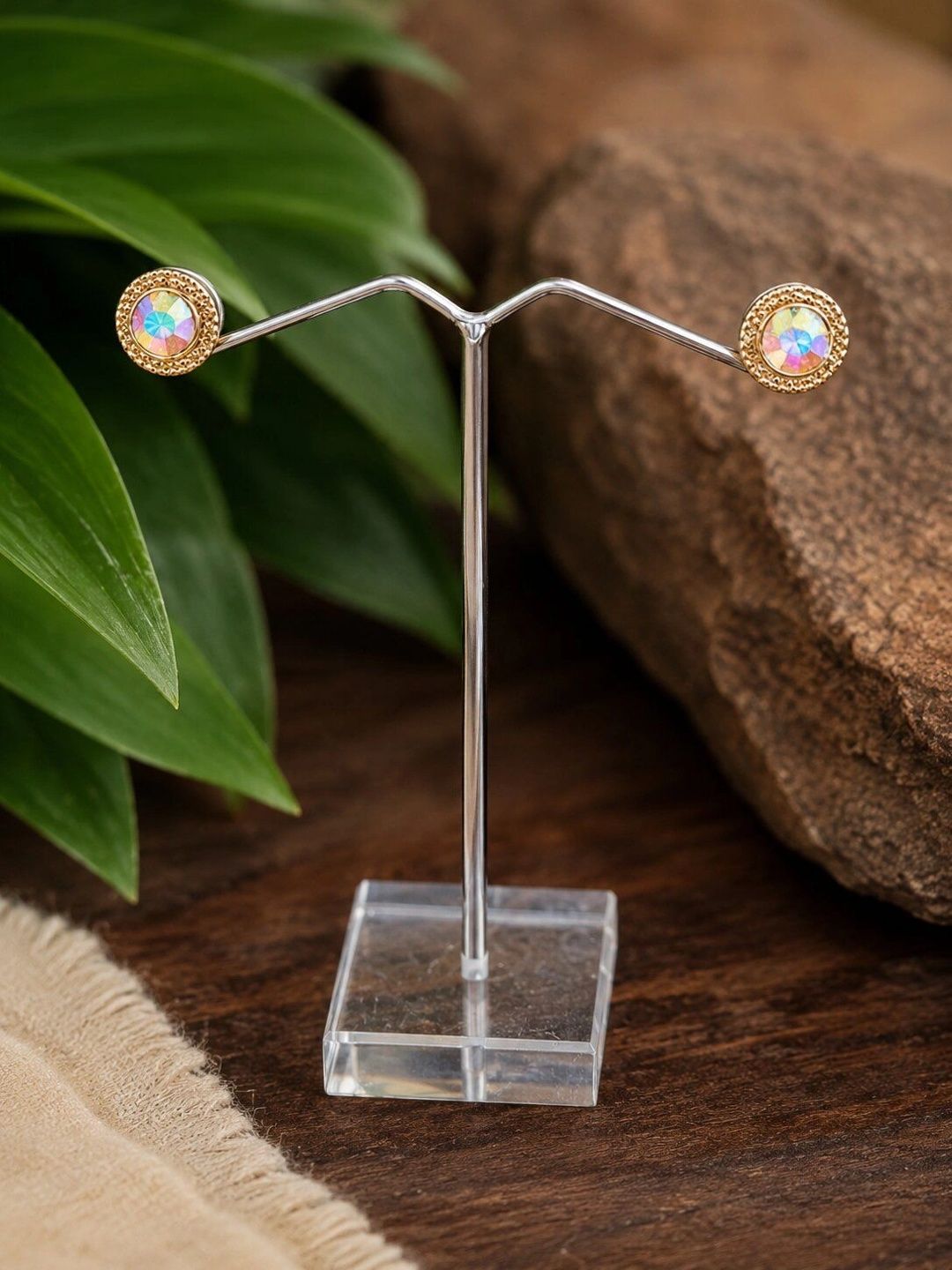 DIVINE JEWELLERY ART Circular Studs Earrings-picture-32