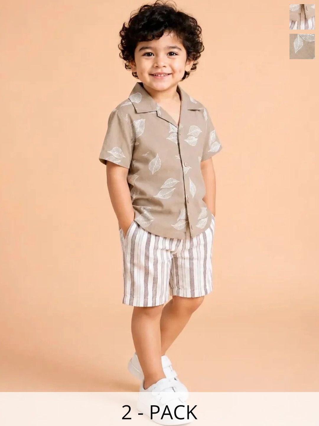 Bloomup Boys Printed Shirt with Shorts-picture-16
