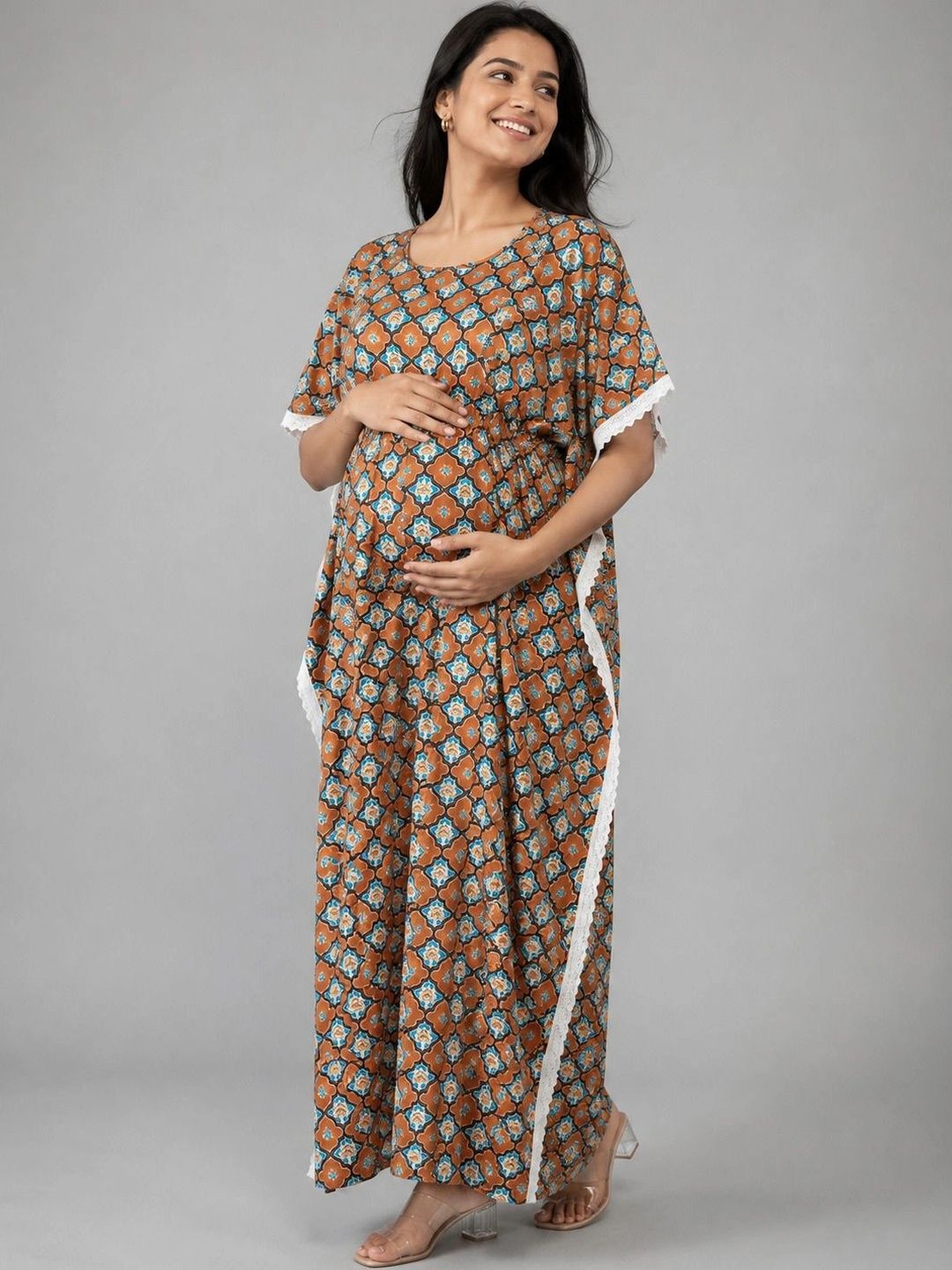 SNUGGLE STORE Printed Maxi Nightdress-image-14
