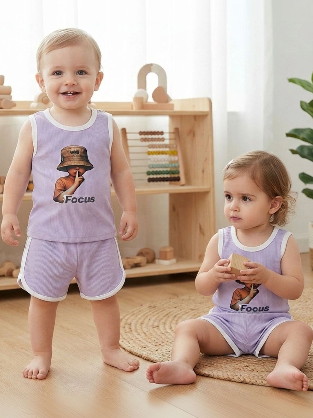 4YOU DRESSES Girls Printed T-shirt with Shorts-image-45