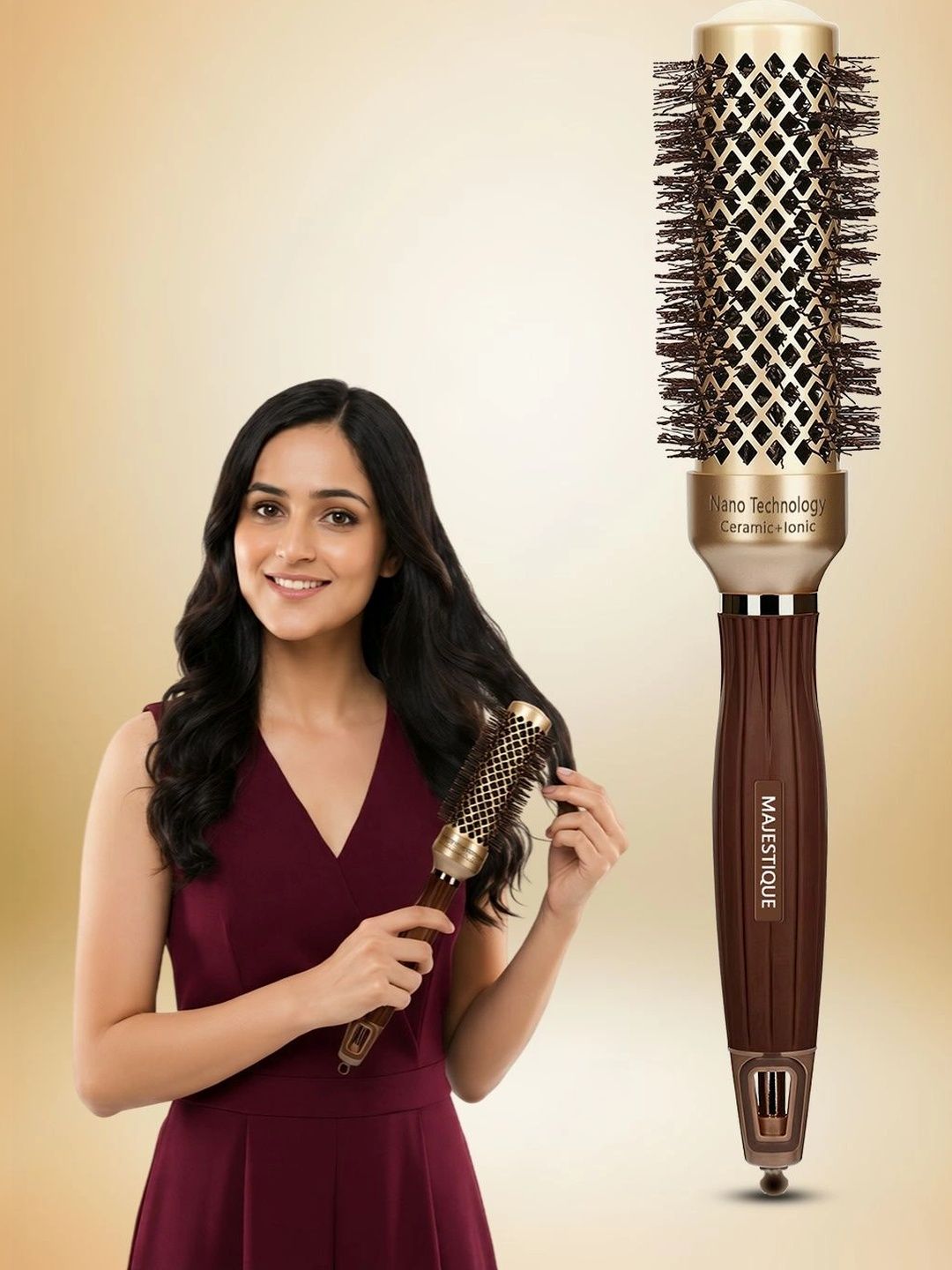 MAJESTIQUE NanoCell Ceramic Ionic Round Brush-picture-27