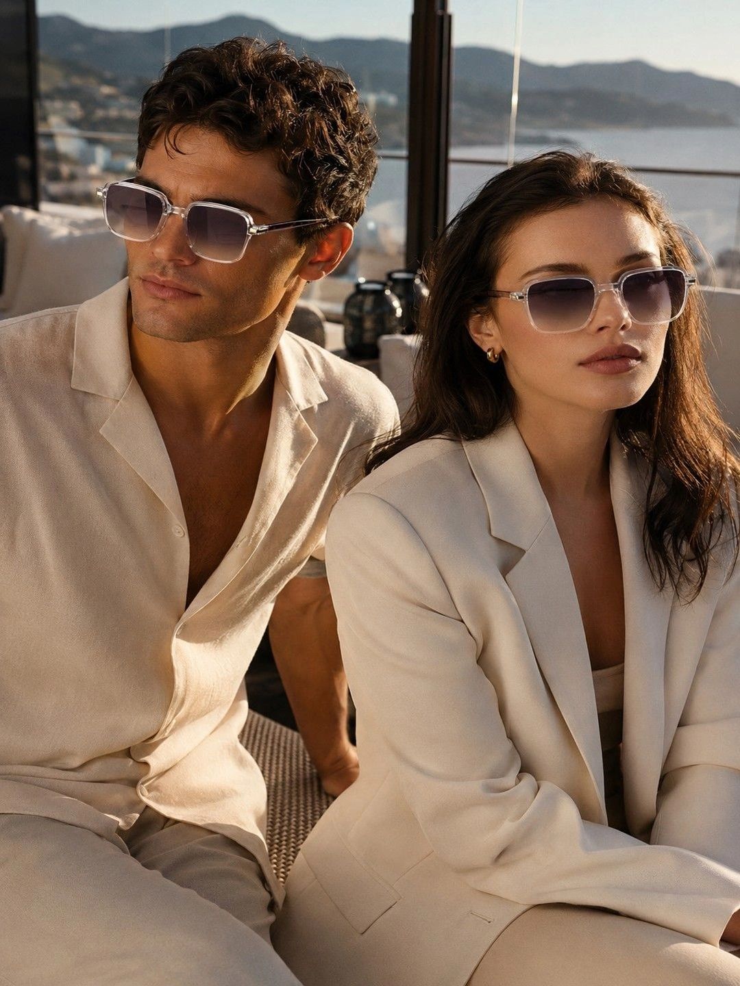 Moda Rapido Unisex Grey Lens & Yellow Square Sunglasses with-image-43