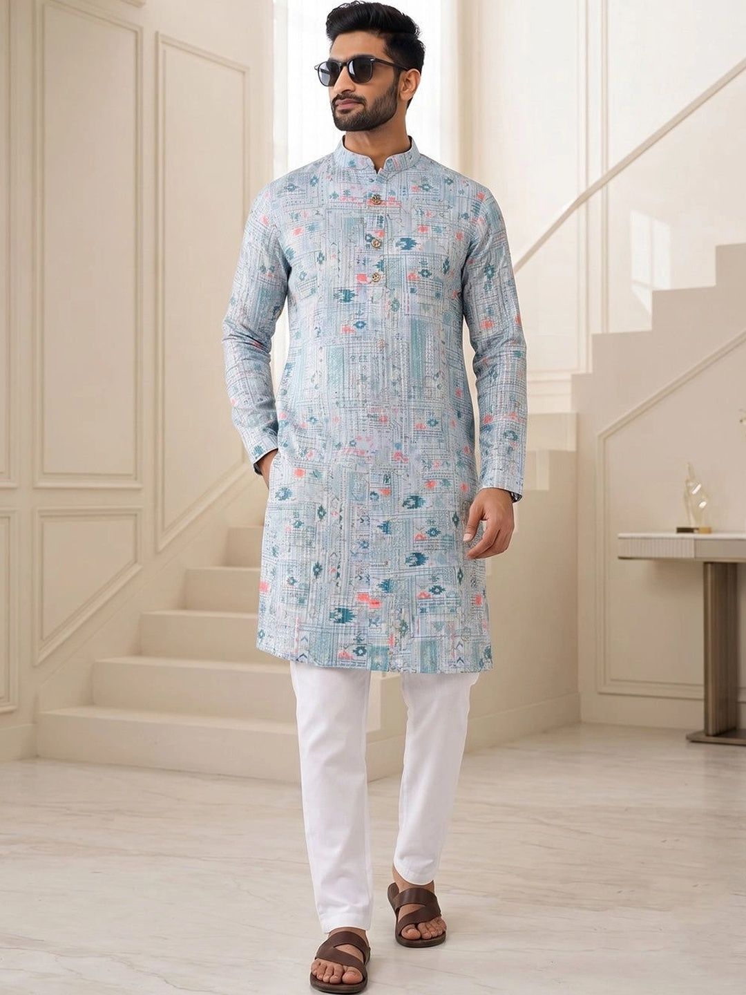 LENIA Men Ethnic Motifs Printed Kurta-picture-39