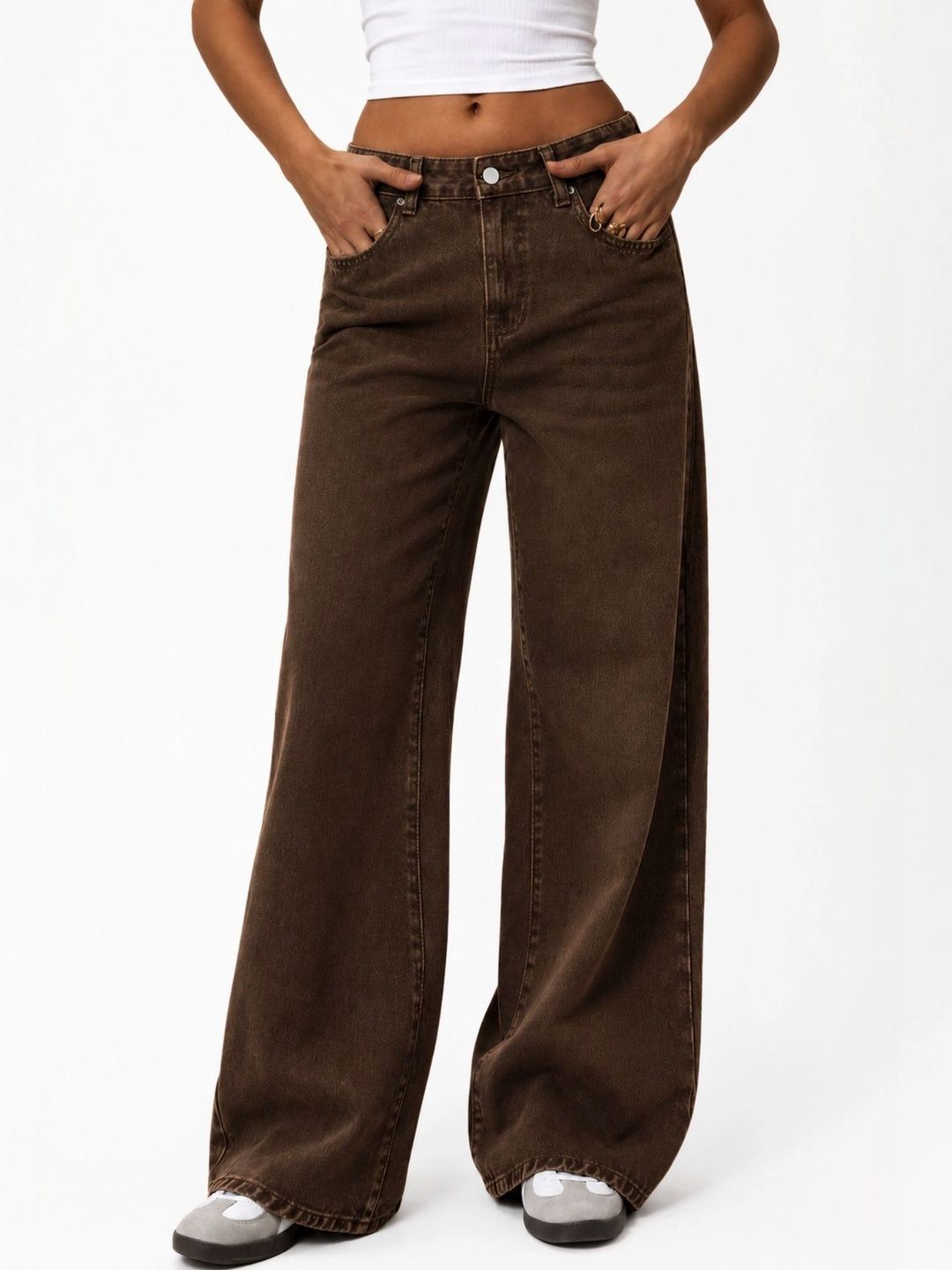 STEPLE DENIMS Women Loose High-Rise Jeans-picture-50