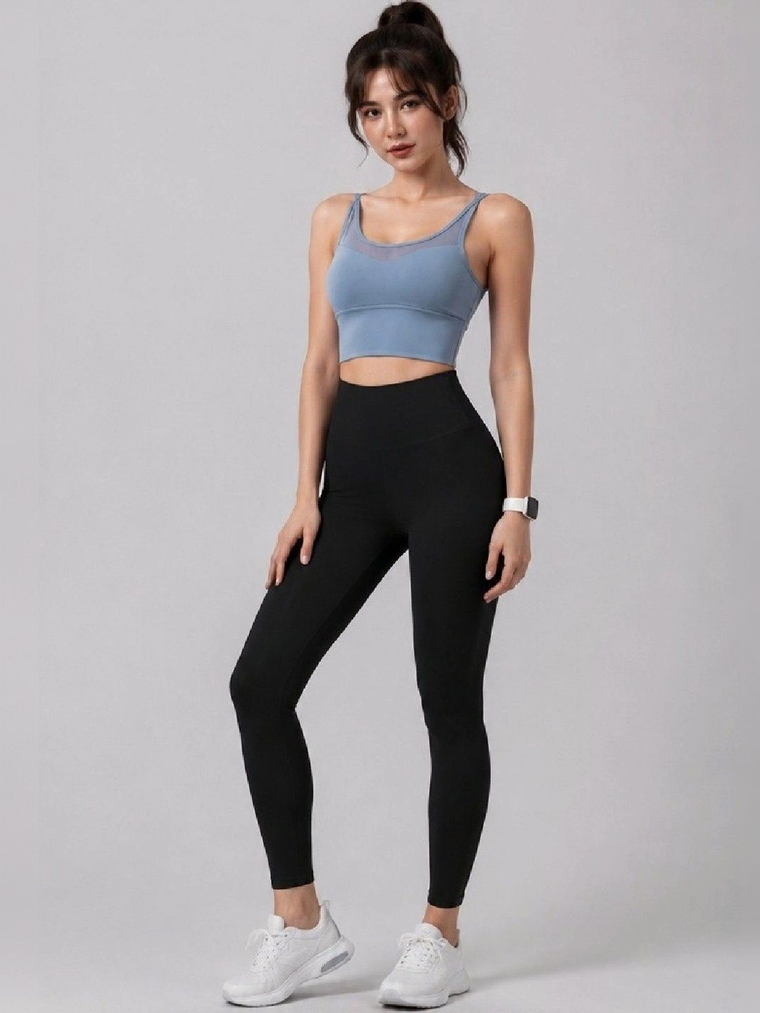 ENRIZZ Solid Vest Top with Leggings-picture-21