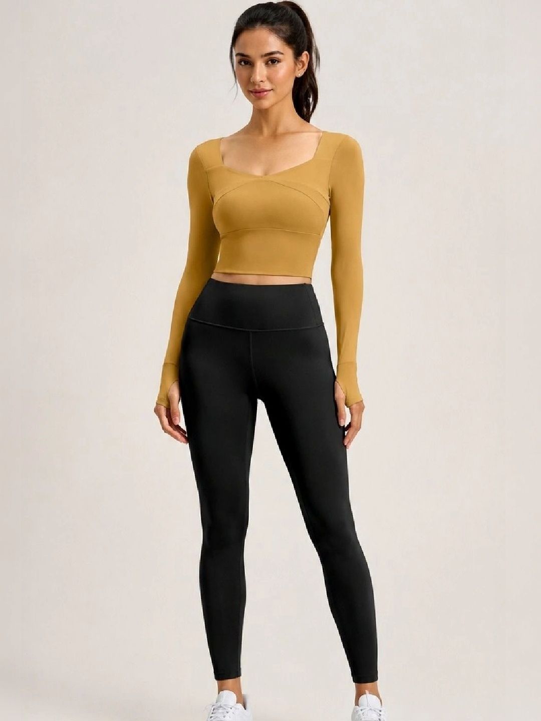 ENRIZZ Solid Top with Leggings-picture-12