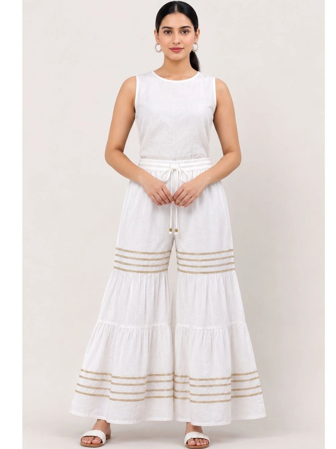 OUTER WEAR AYAM EXPORTS Women Embellished Knitted Ethnic Palazzos-picture-40