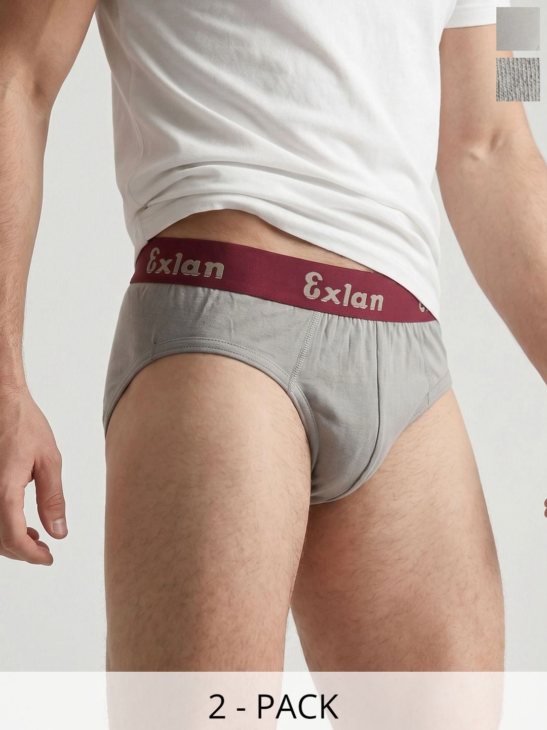 Exlan Men Pack of 2 Anti Bacterial Cotton Bikini-picture-36