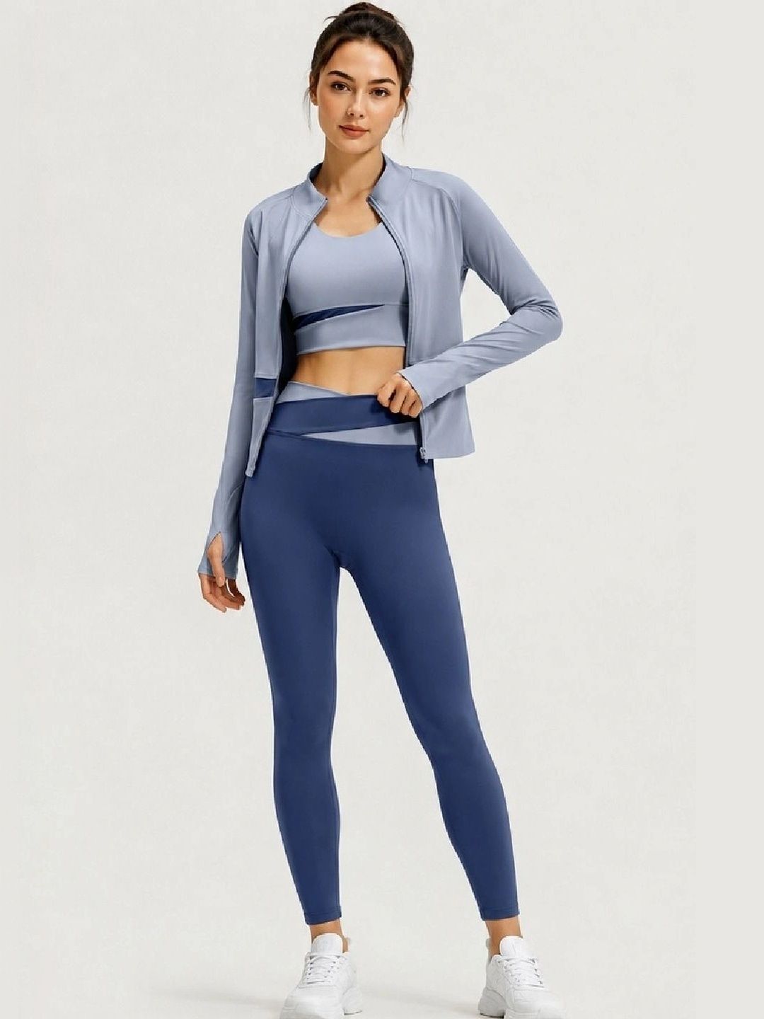 ENRIZZ Colourblocked Top with Leggings-picture-51