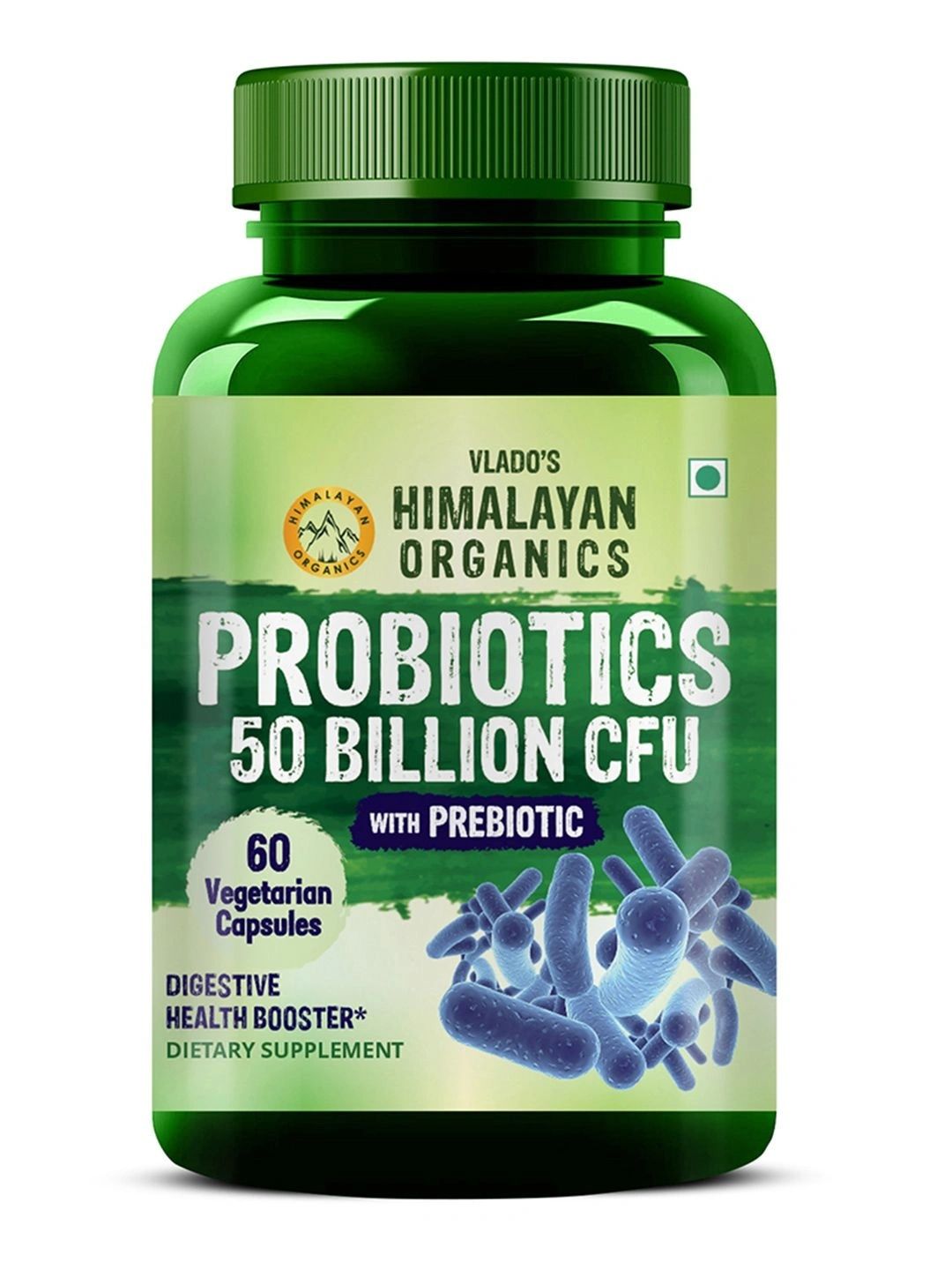 Vlados Himalayan Organics Probiotics 50 Billion CFU + Prebiotics - 60 Veg Capsules-picture-15