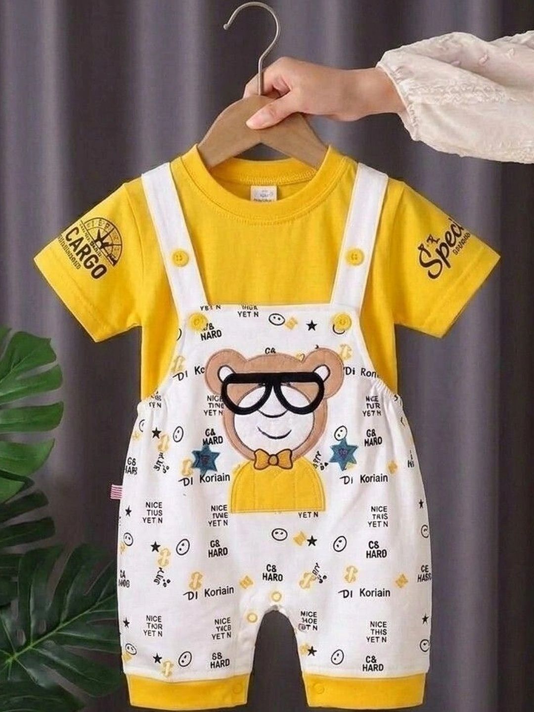 NEMI CREATION Kids Graphic Printed Dungarees-image-33