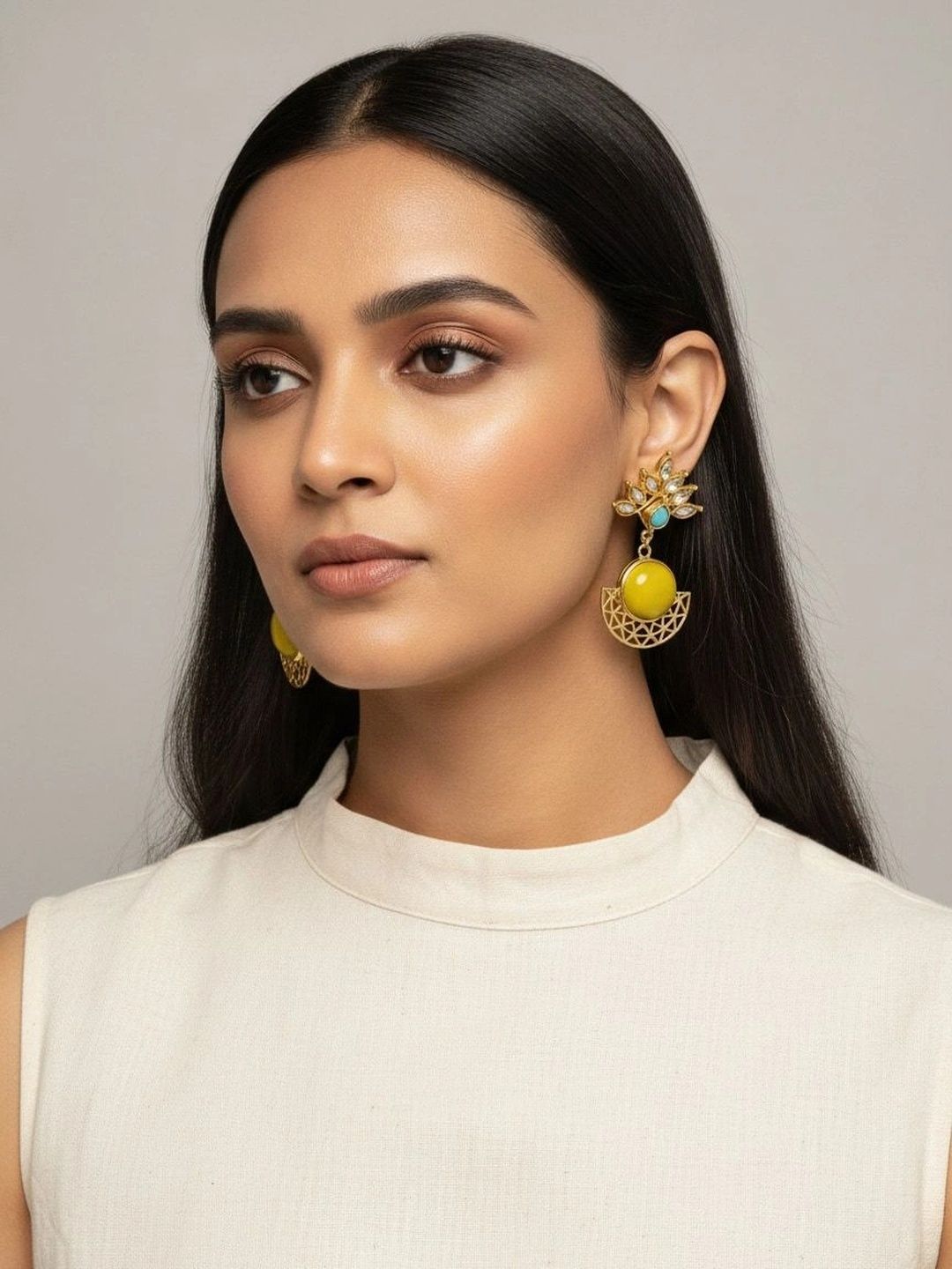 9ROCK Geometric Drop Earrings-picture-43