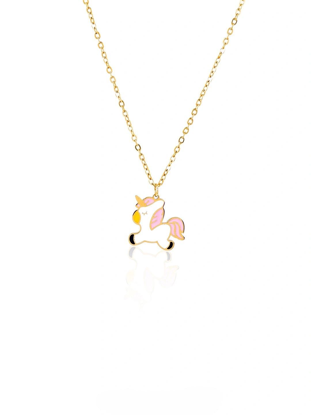 SWASHAA Gold-Plated Animal Shaped Pendants with Chains-picture-20