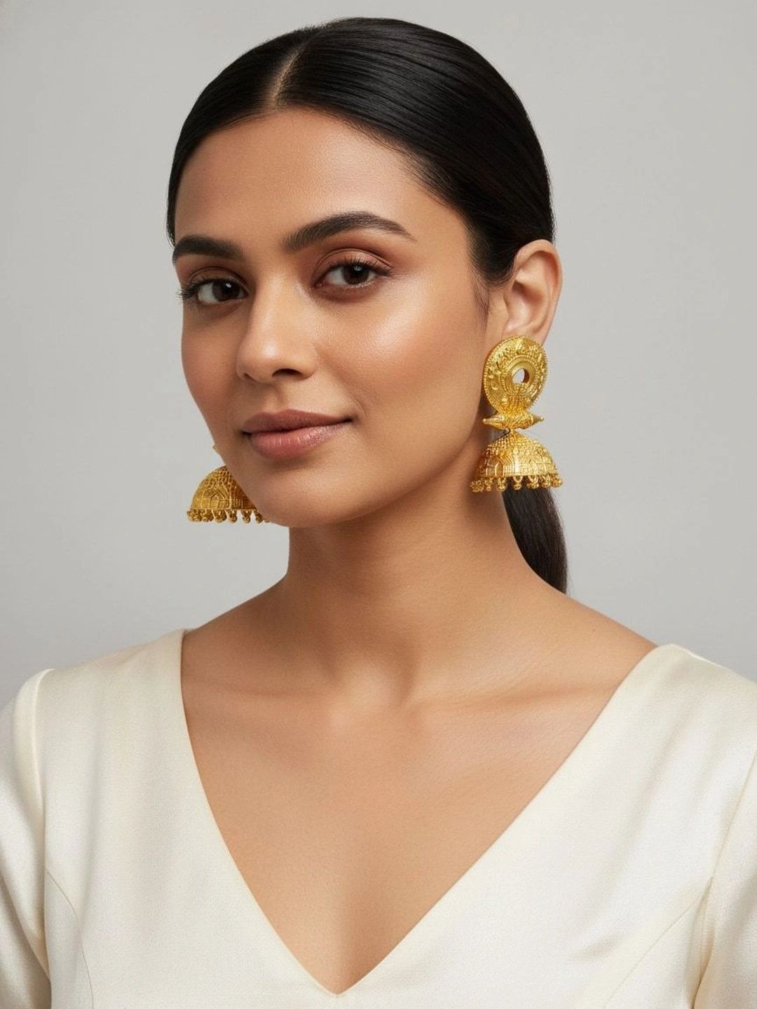 9ROCK Circular Jhumkas Earrings-picture-21