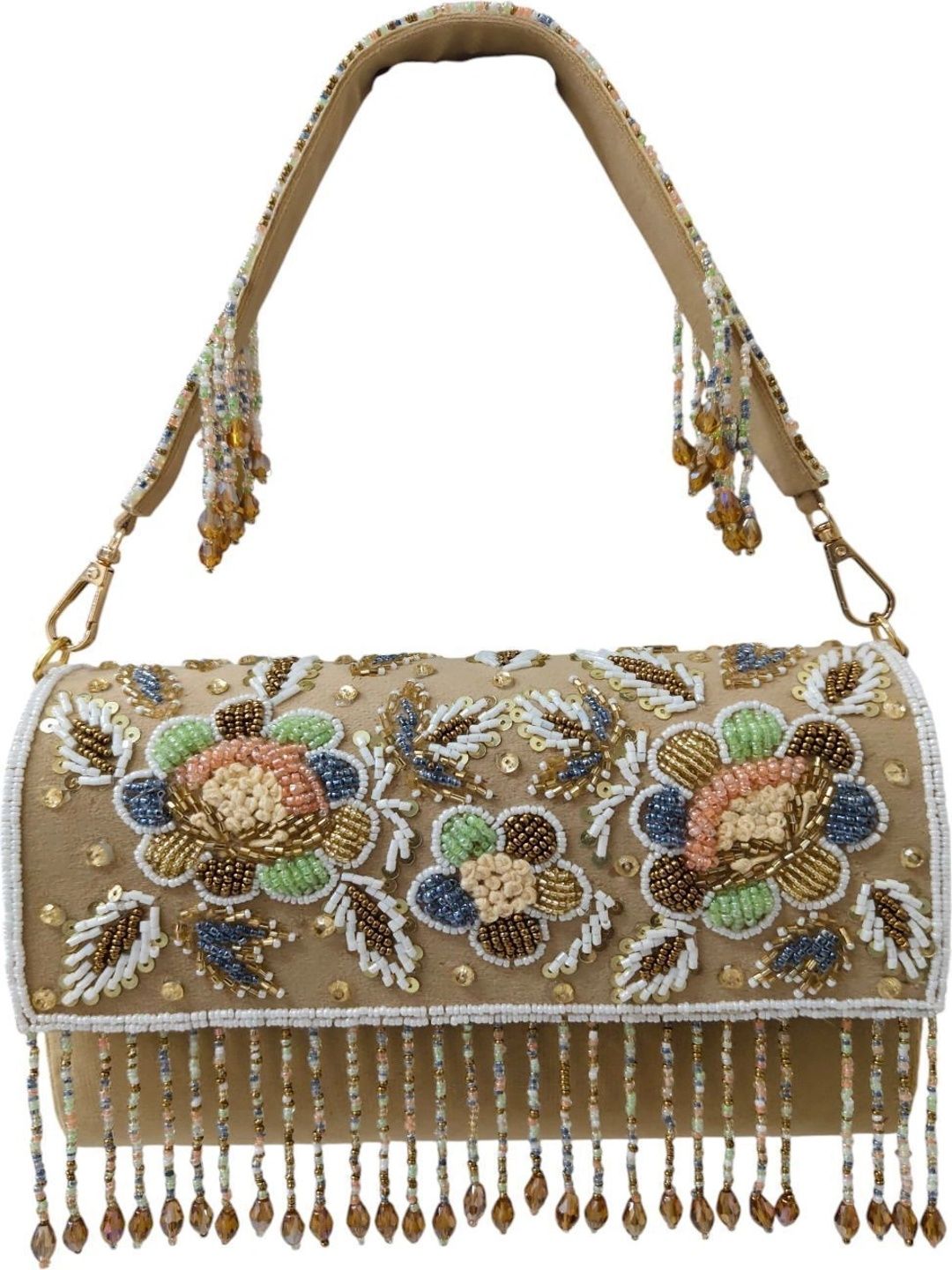 Naizoo Embroidered Embellished Box Clutch-picture-58