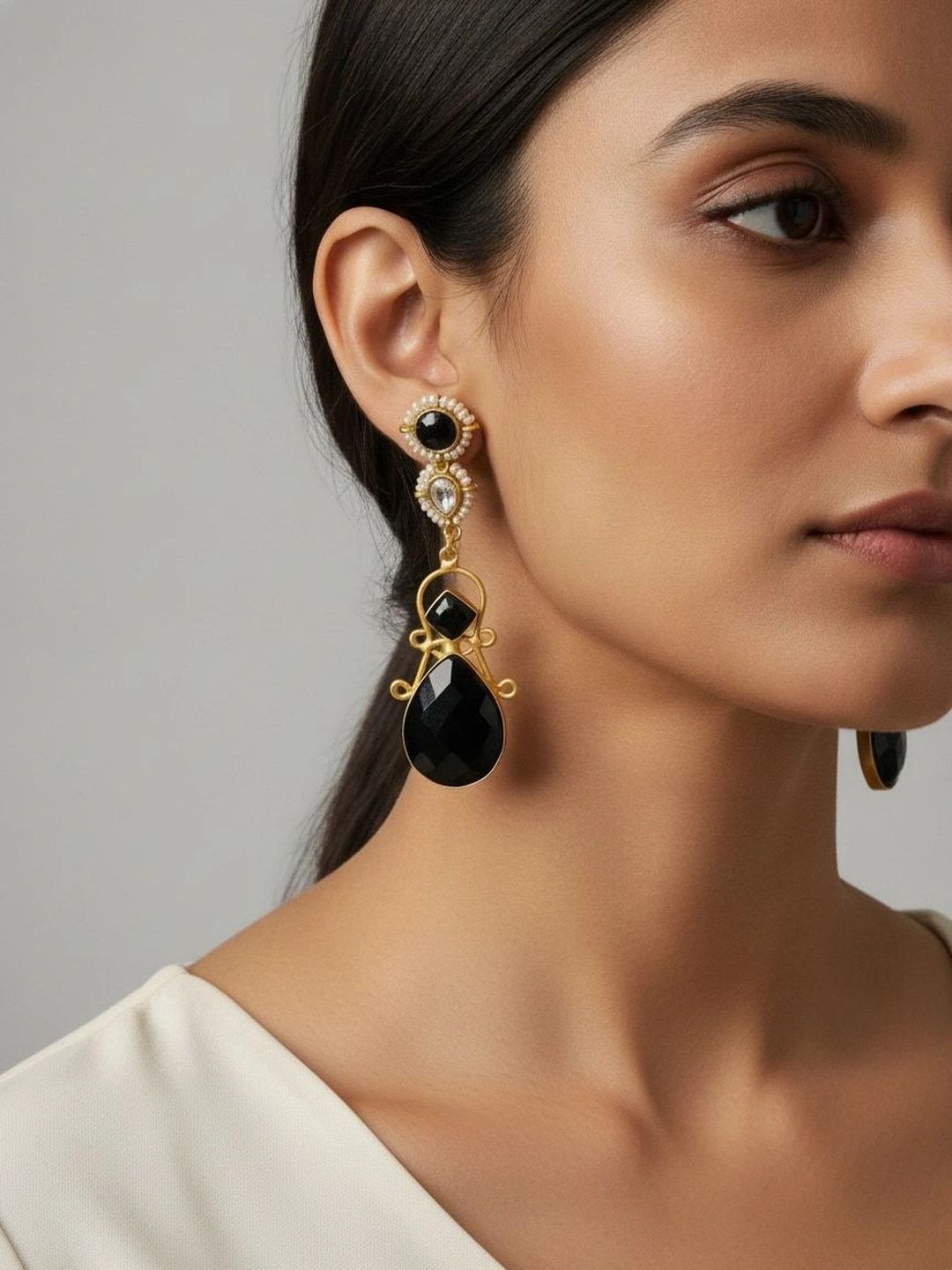 9ROCK Teardrop Shaped Drop Earrings-picture-25
