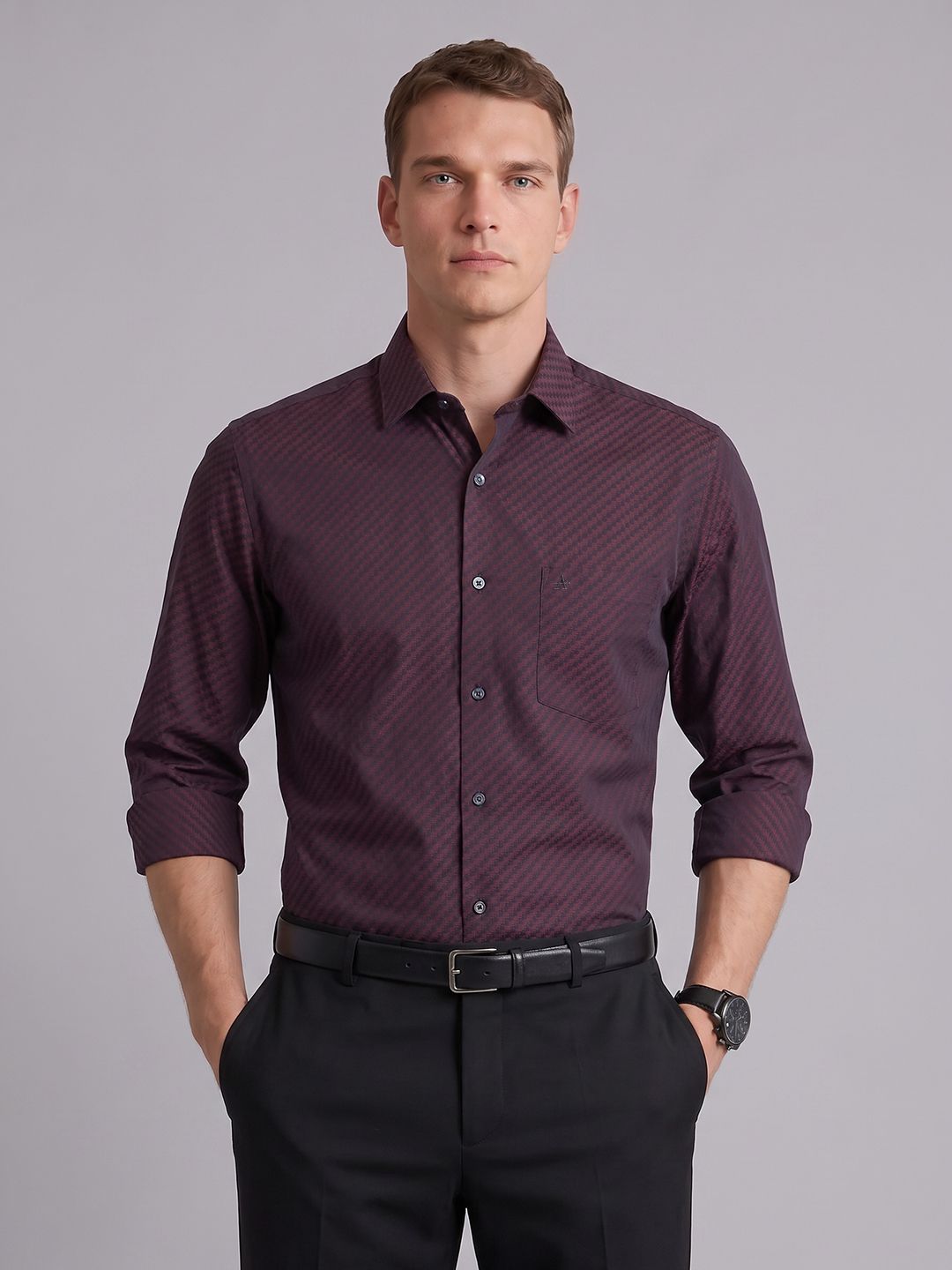 Arrow Manhattan Slim Fit Pure Cotton Formal Shirt-picture-30