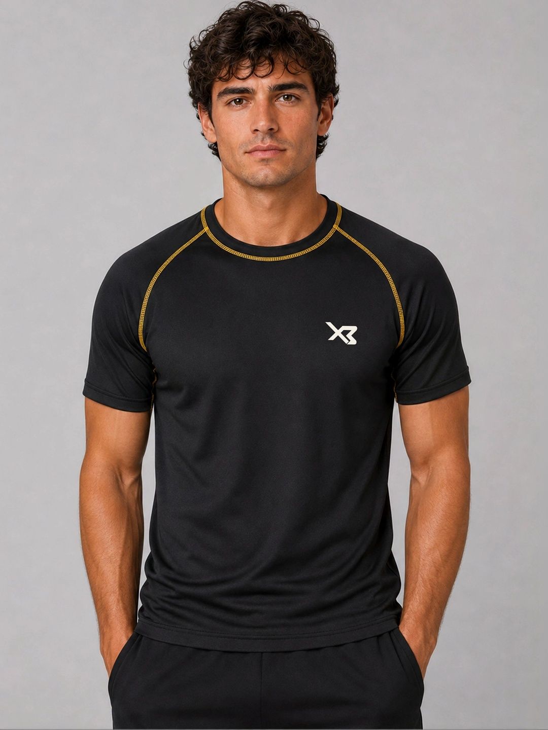 CROSS BENCH Men Brand Logo T-shirt-picture-51