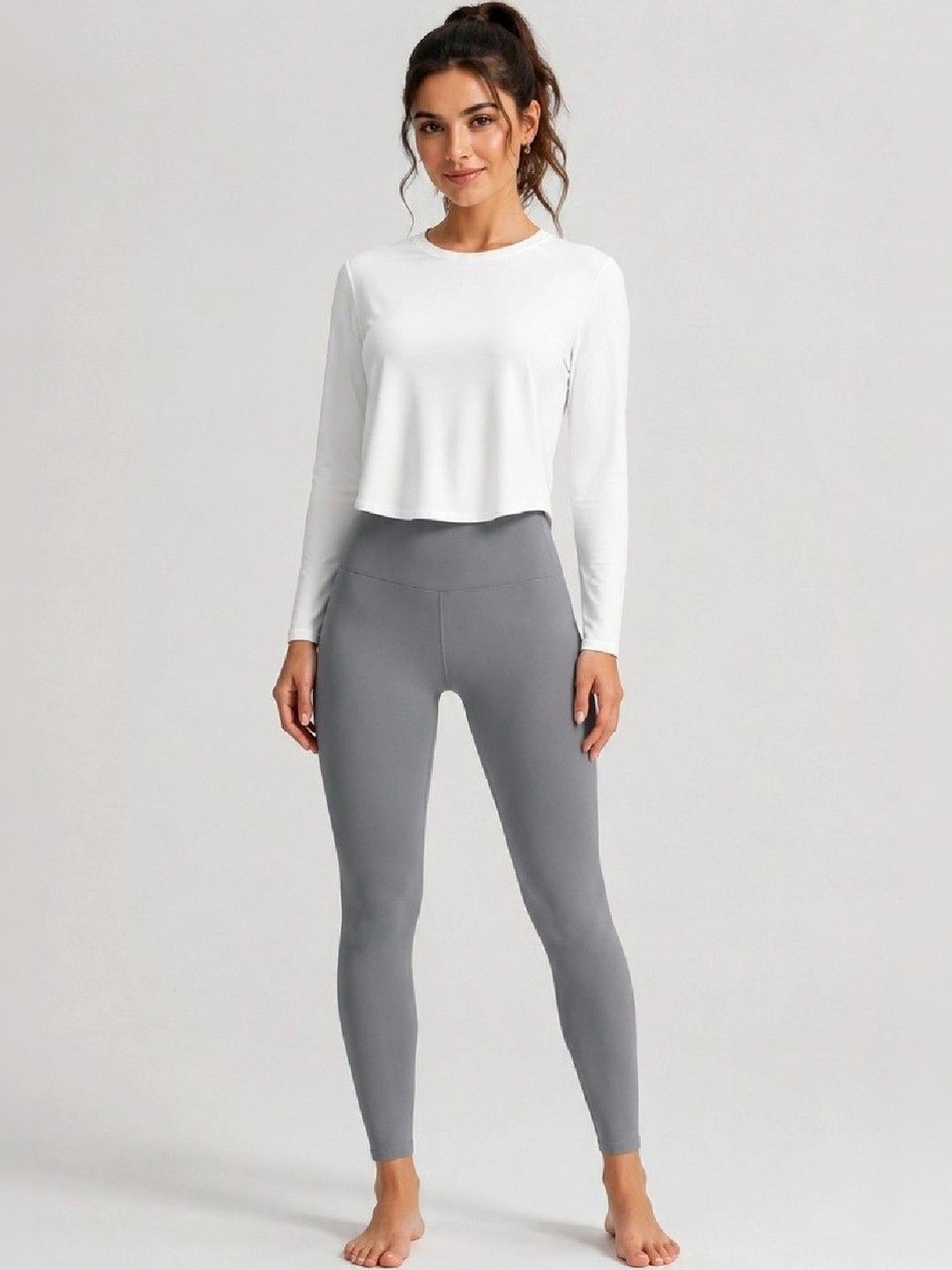 ENRIZZ Solid Top with Leggings-picture-21