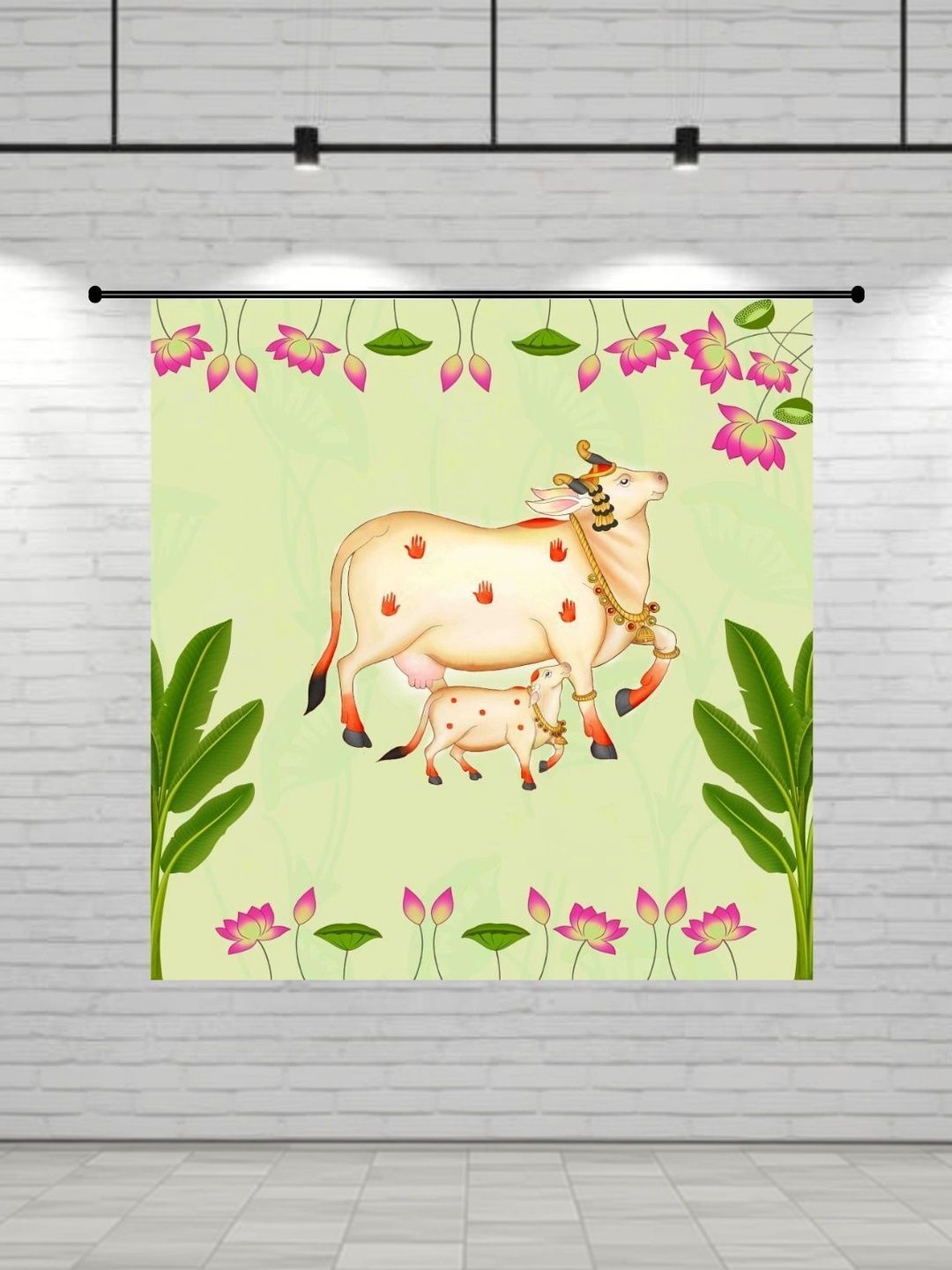 DHARA CREATION Green Printed Wall Hangings-picture-34