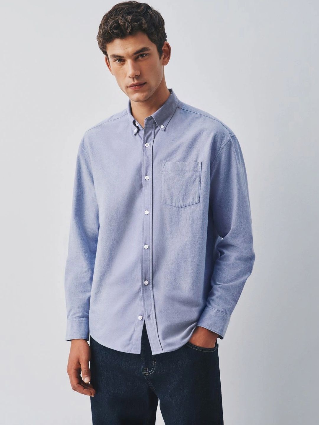 NEXT Button-Down Collar Regular Fit Casual Shirt-picture-18