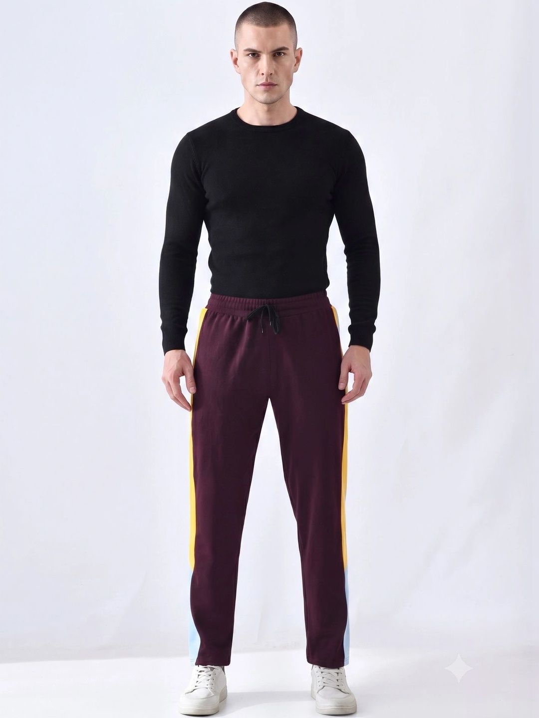 BAESD Men Regular Fit Colourblocked Training Track Pants-picture-24
