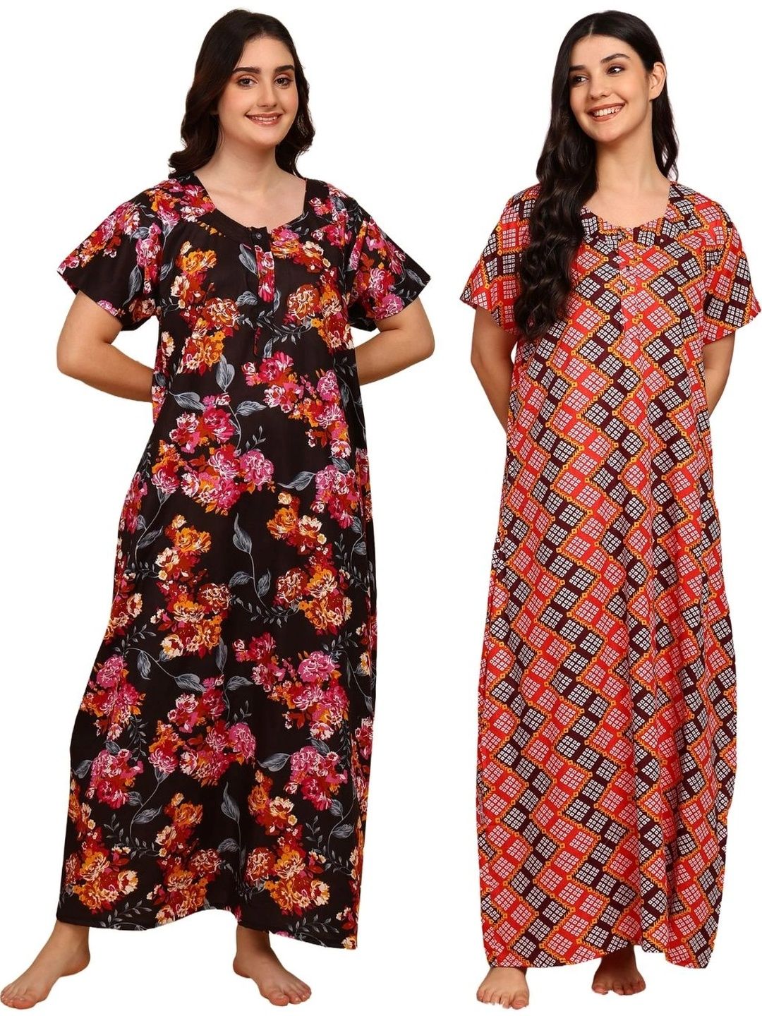YUKATA Printed Maxi Nightdress-picture-17