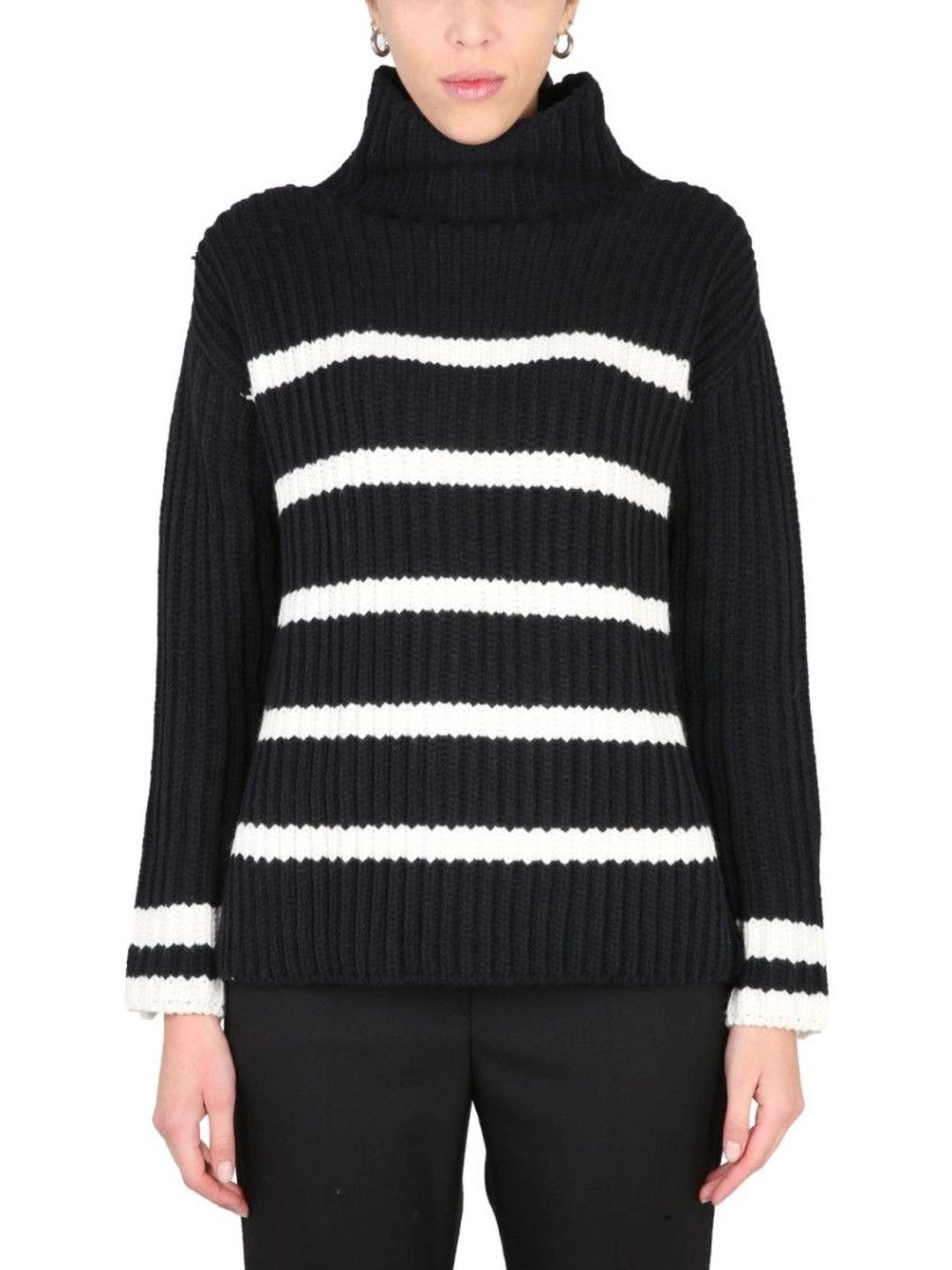 Stefano Mortari Women Striped Woollen Pullover-picture-14