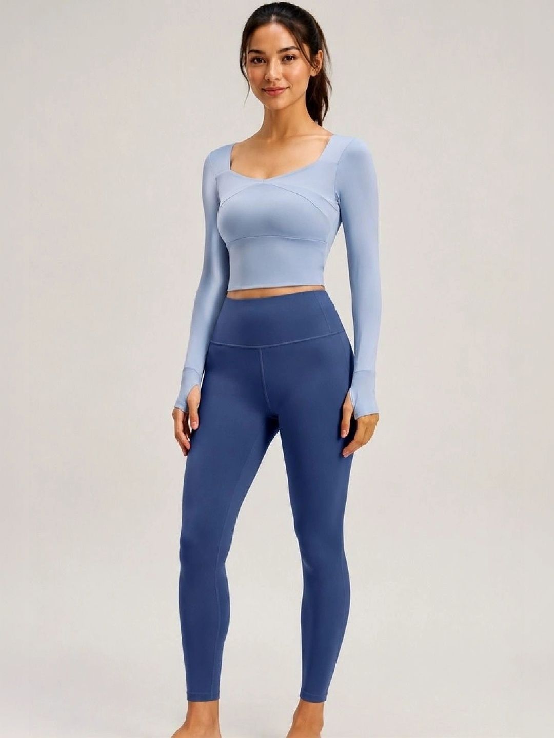 ENRIZZ Solid Top with Leggings-picture-16