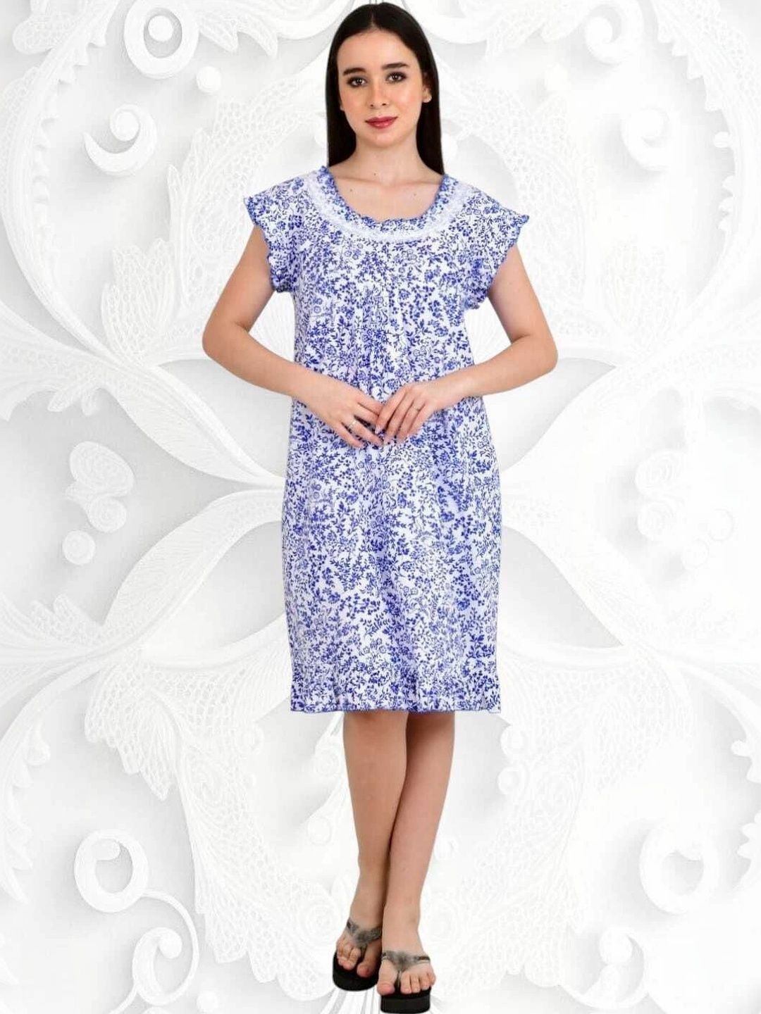Monal Printed Nightdress-picture-47