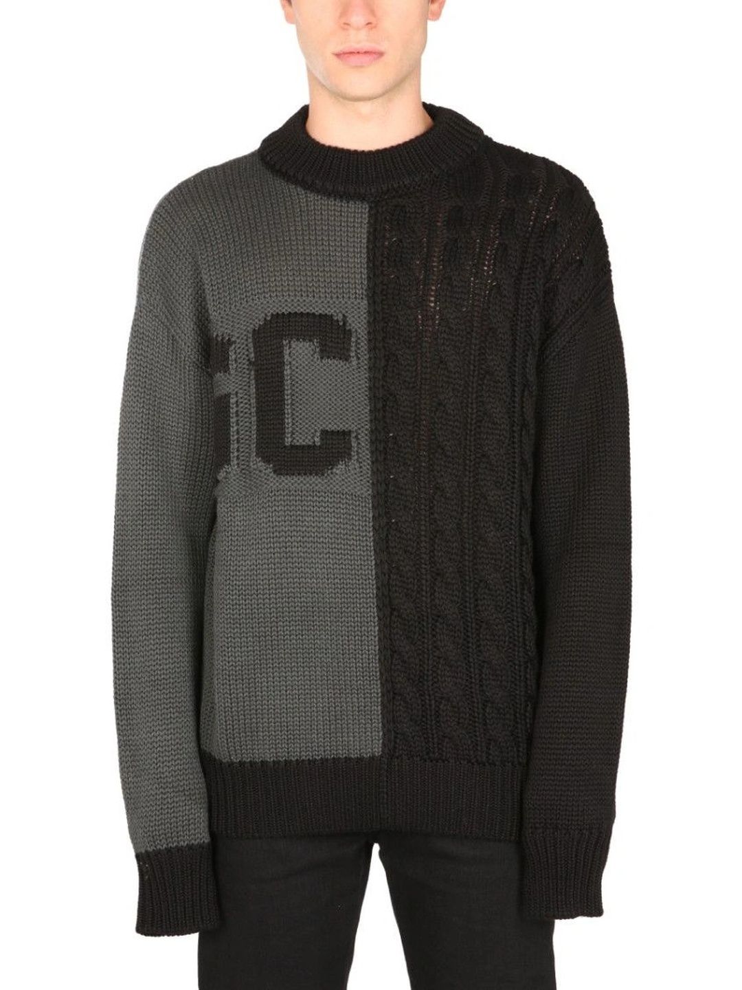 GCDS Men Colourblocked Woollen Pullover-picture-35
