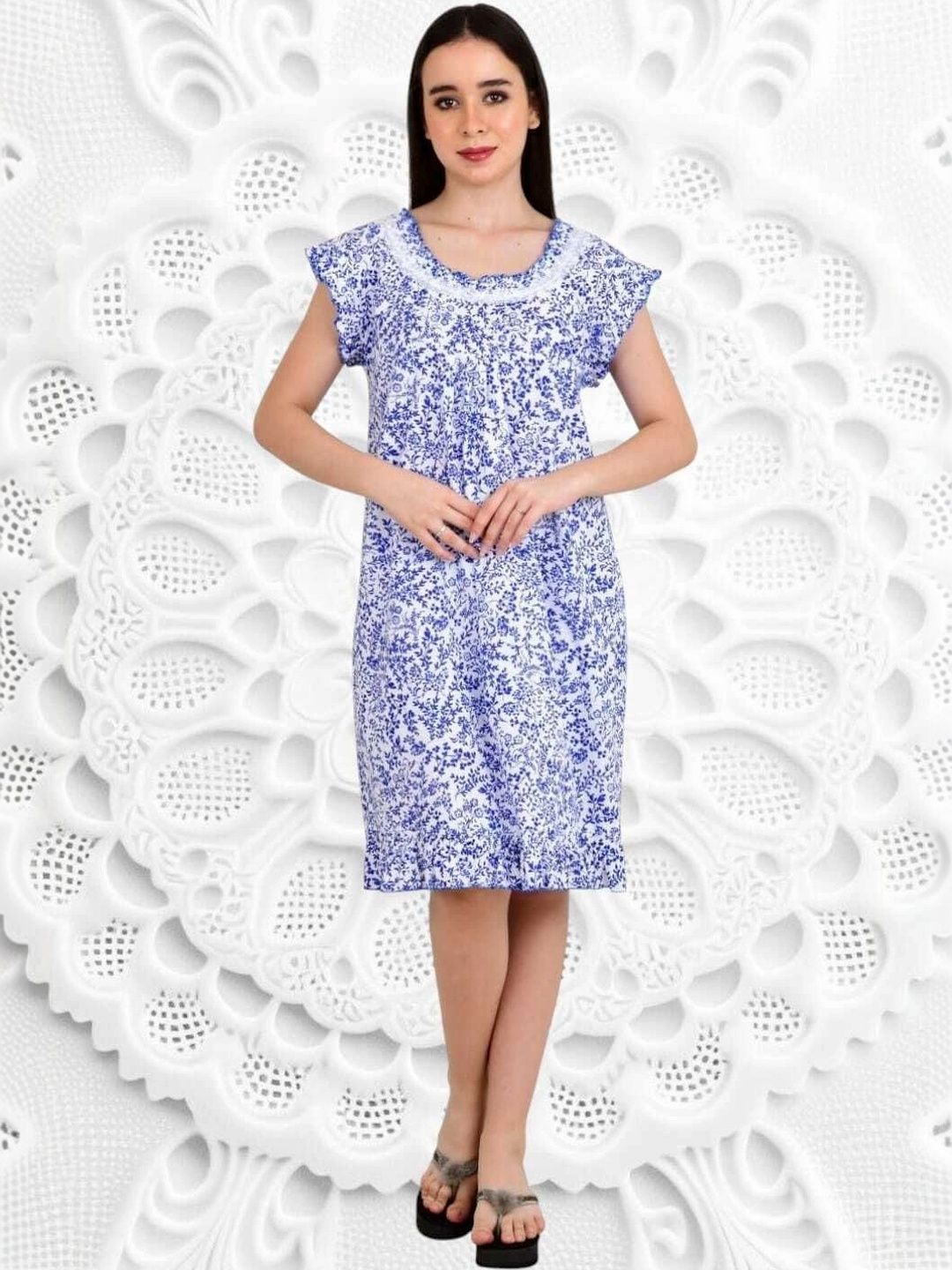 Monal Printed Nightdress-picture-10