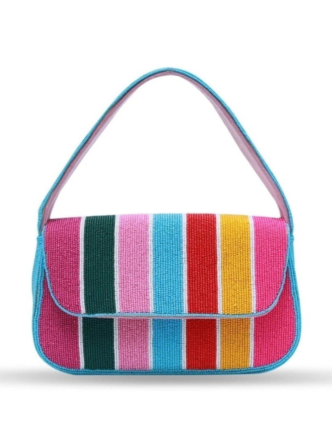 Naizoo Striped Embellished Purse Clutch-image-17