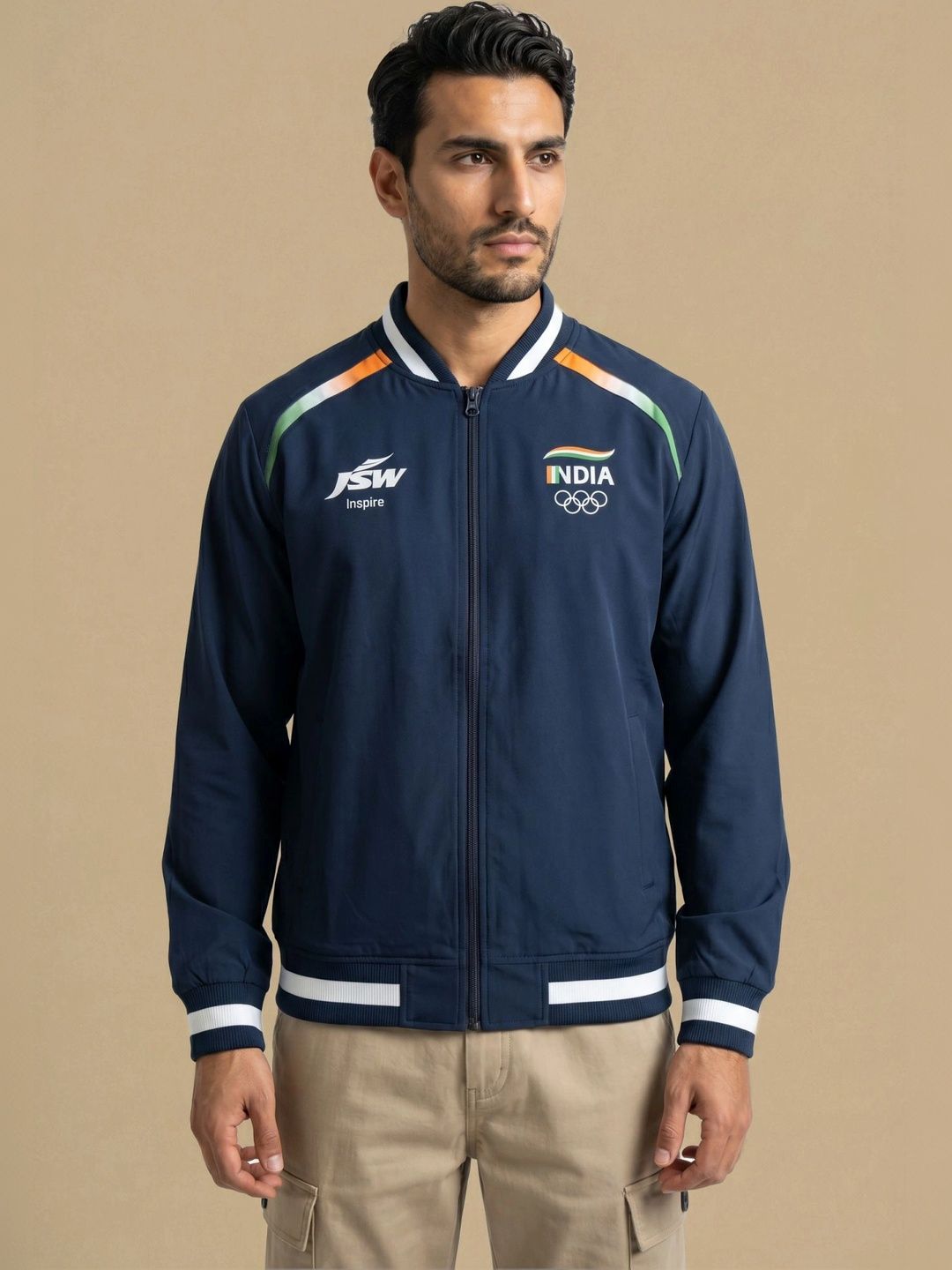 SIX5SIX Unisex Brand Logo Colourblocked Sporty Jacket-picture-22