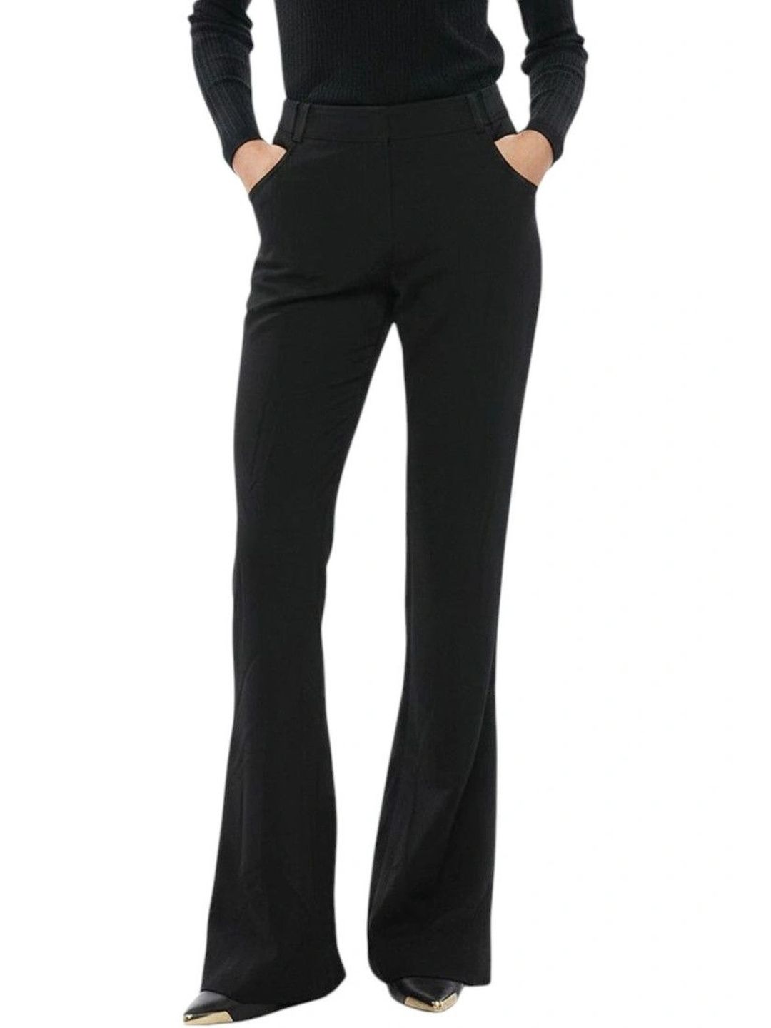 Balmain Women Embellished Flared High-Rise Easy Wash Trousers-picture-23