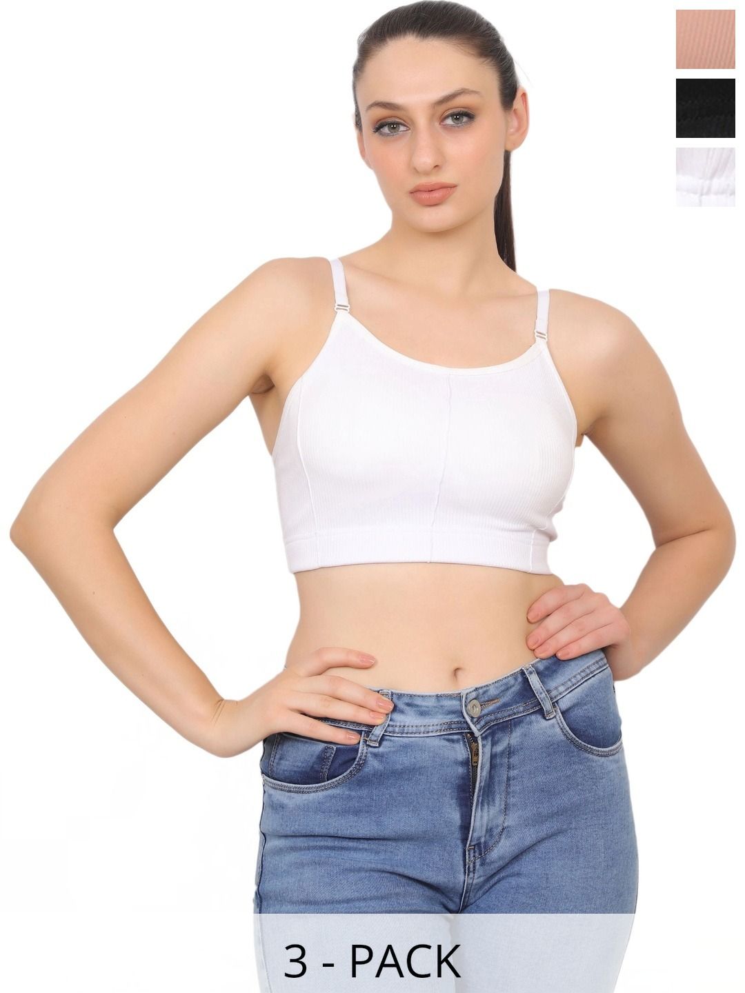 ACCEZORY Bralette Bra Full Coverage Lightly Padded-image-17