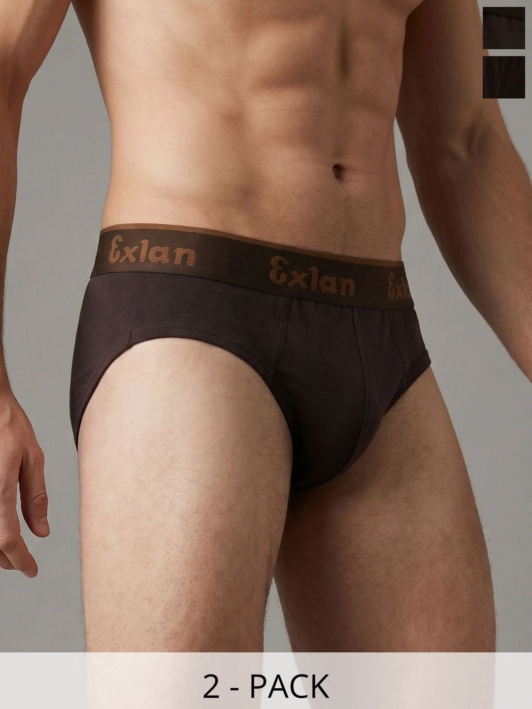 Exlan Men Pack of 2 Anti Bacterial Cotton Bikini-image-37