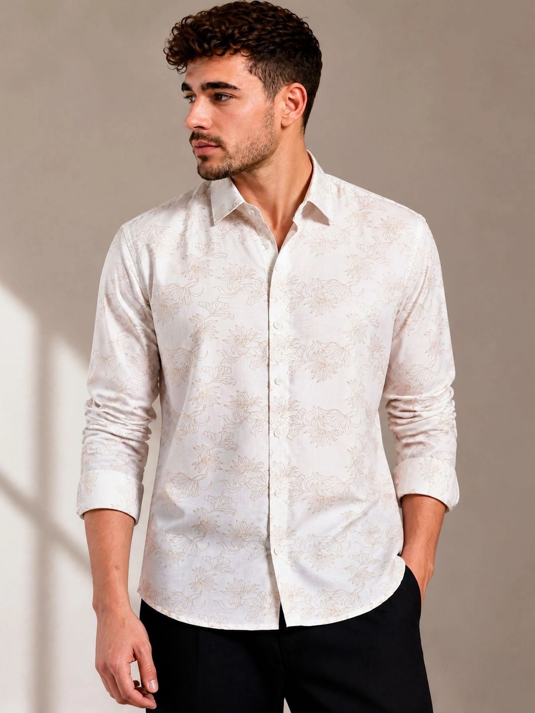R.Code by The Roadster Life Co. Men Standard Floral Printed Casual Shirt-picture-31