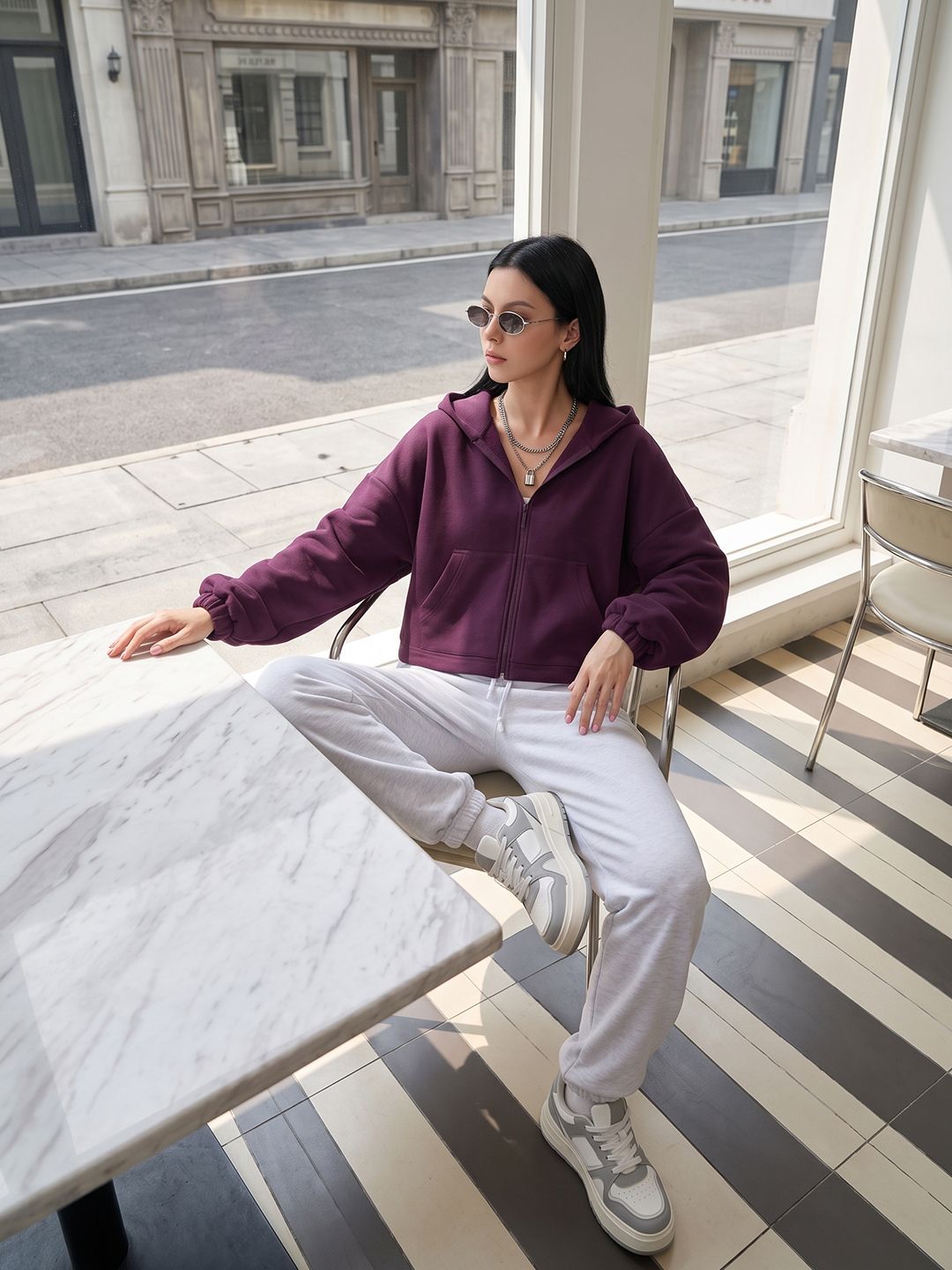 Suo Women Hooded Sweatshirt-picture-45