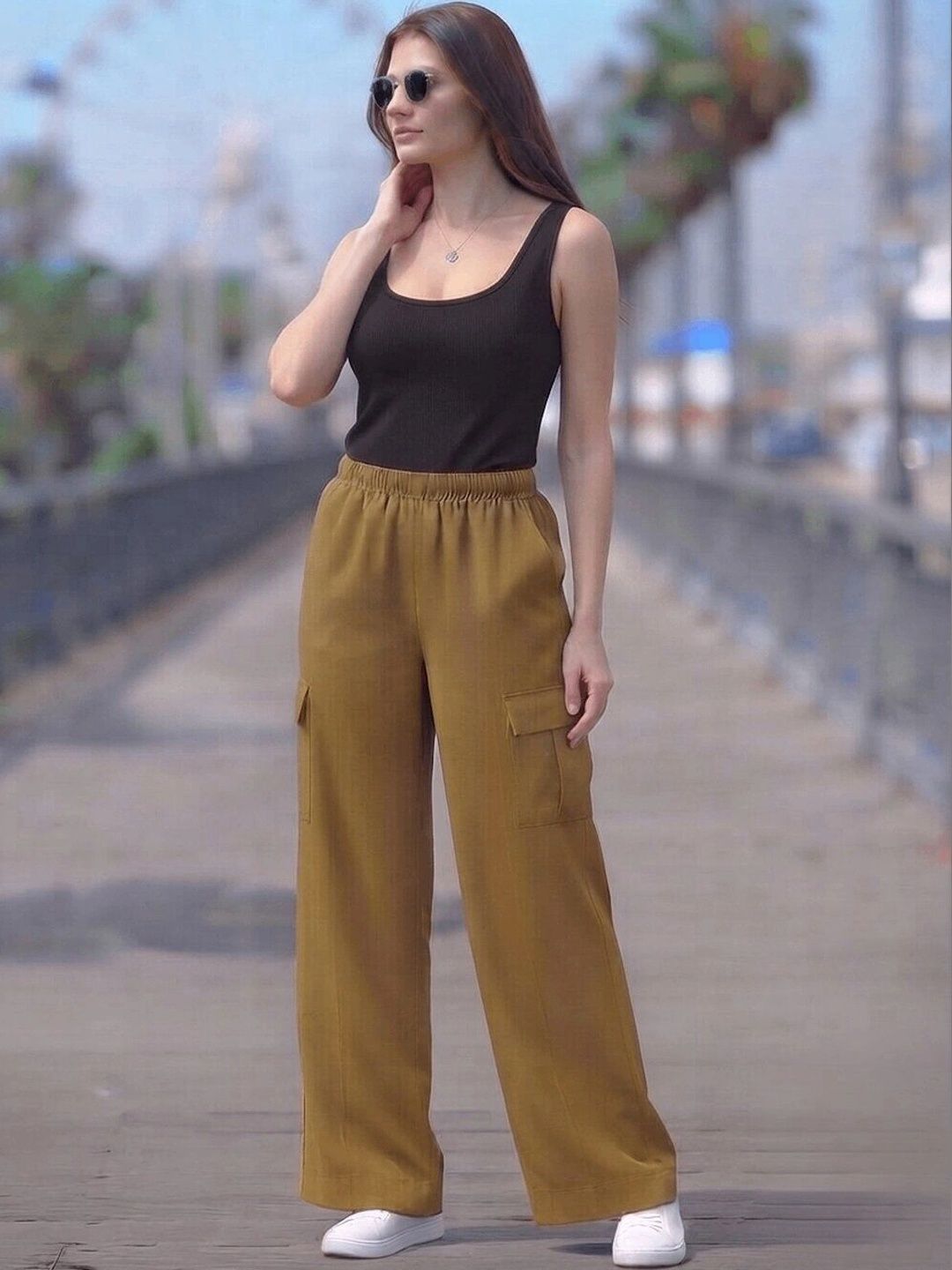 GAB Cotton Mid-Rise Straight Lounge Pants-image-26