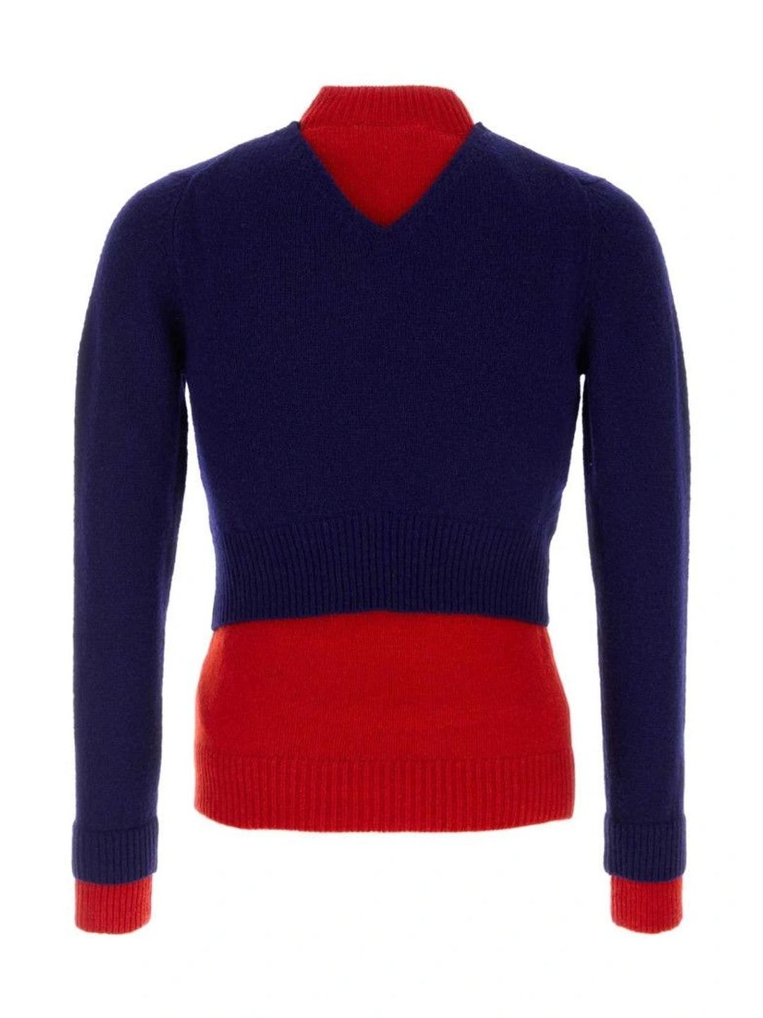 Jil Sander Men Colourblocked Woollen Crop Pullover-picture-41