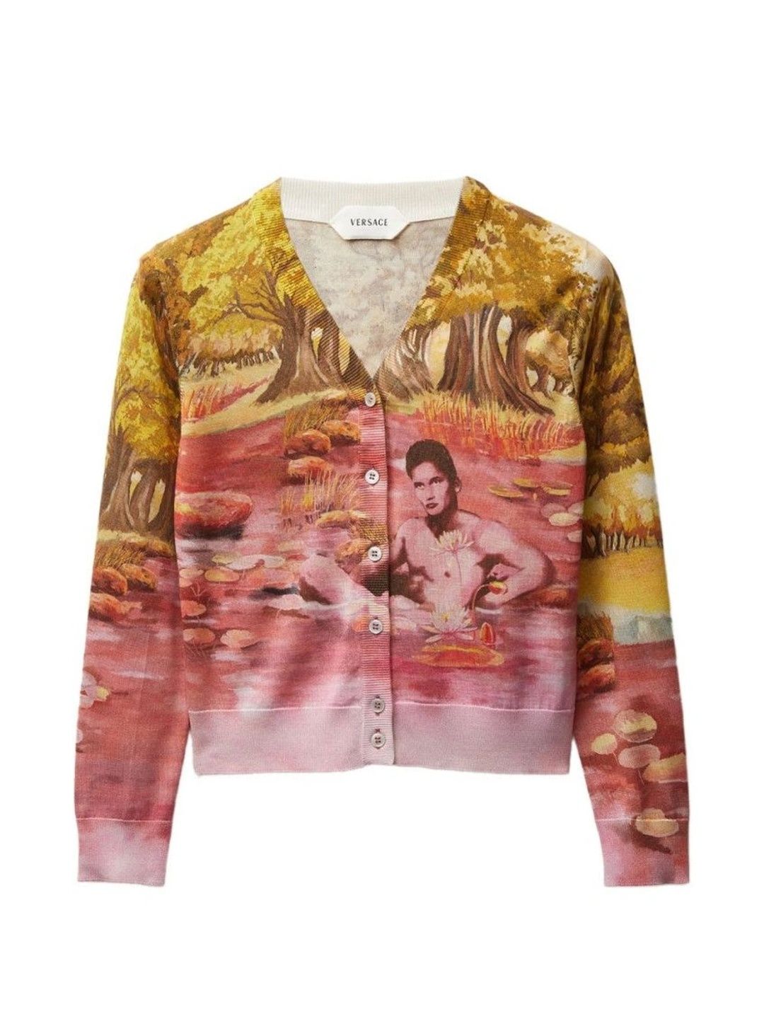 Versace Women Printed Crop Cardigan-picture-14