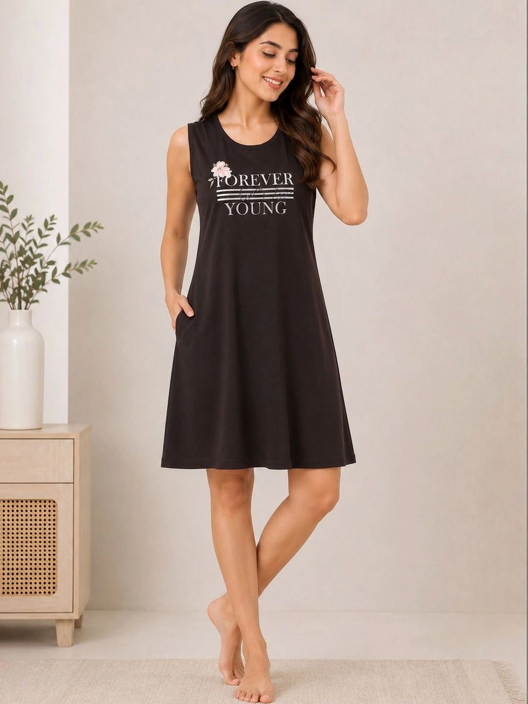 Sukhraa Printed Nightdress-picture-33