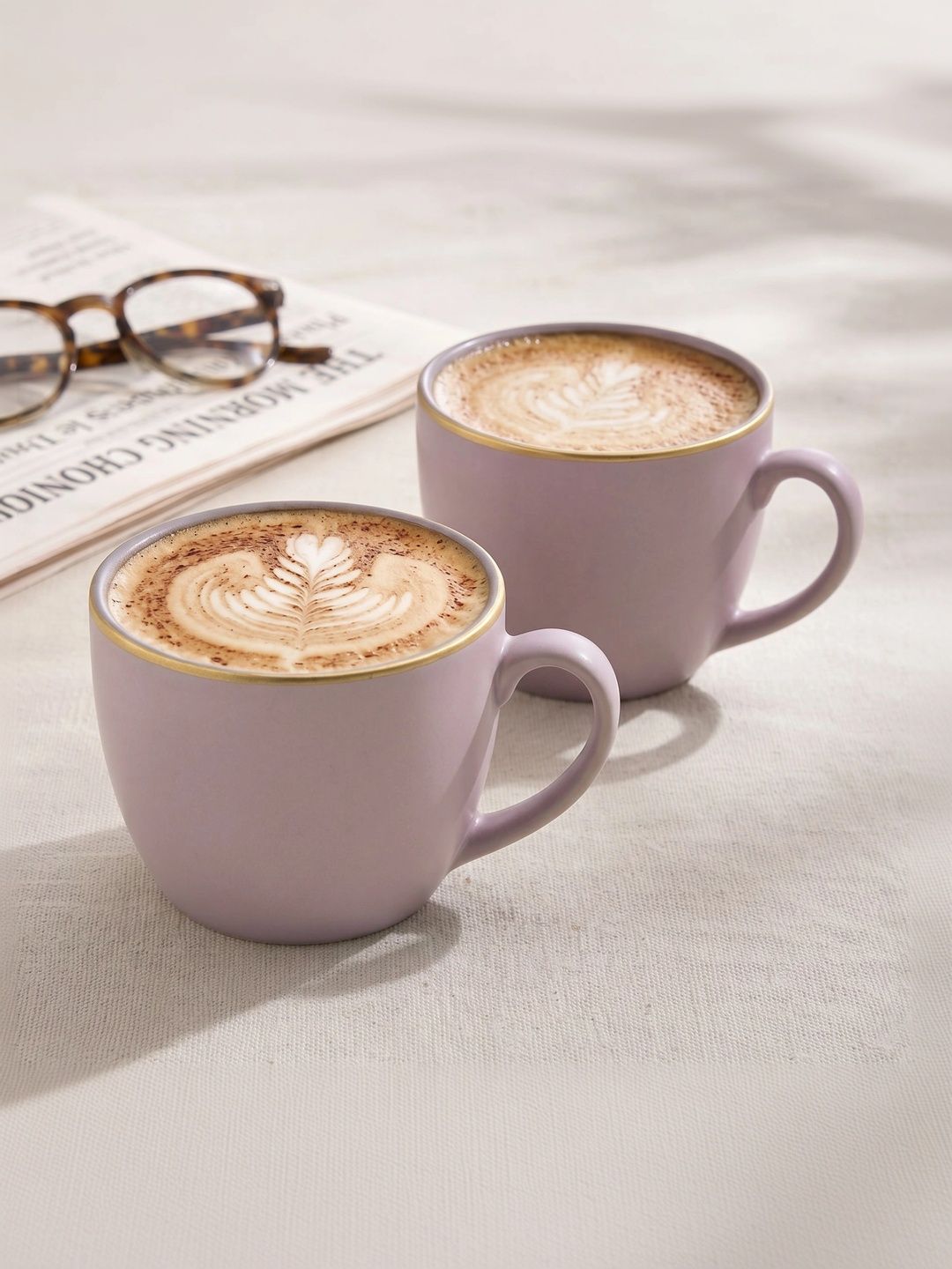 Home Centre Purple Solid Porcelain Matte Cups Set of Cups and Mugs-picture-21