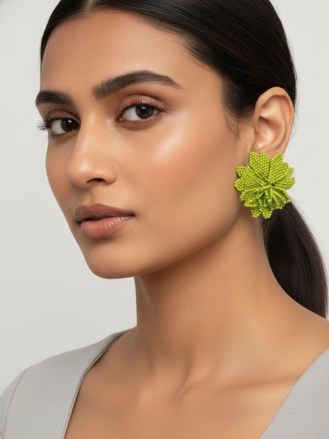 9ROCK Floral Studs Earrings-picture-11