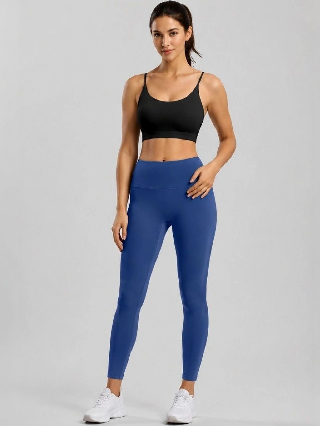 ENRIZZ Solid Vest Top with Leggings-picture-22